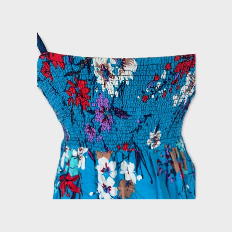 Vintage Xhilaration | Blue Floral Mini Y2K Dress | Size M Size M / US 6-8 / IT 42-44 - 7 Thumbnail