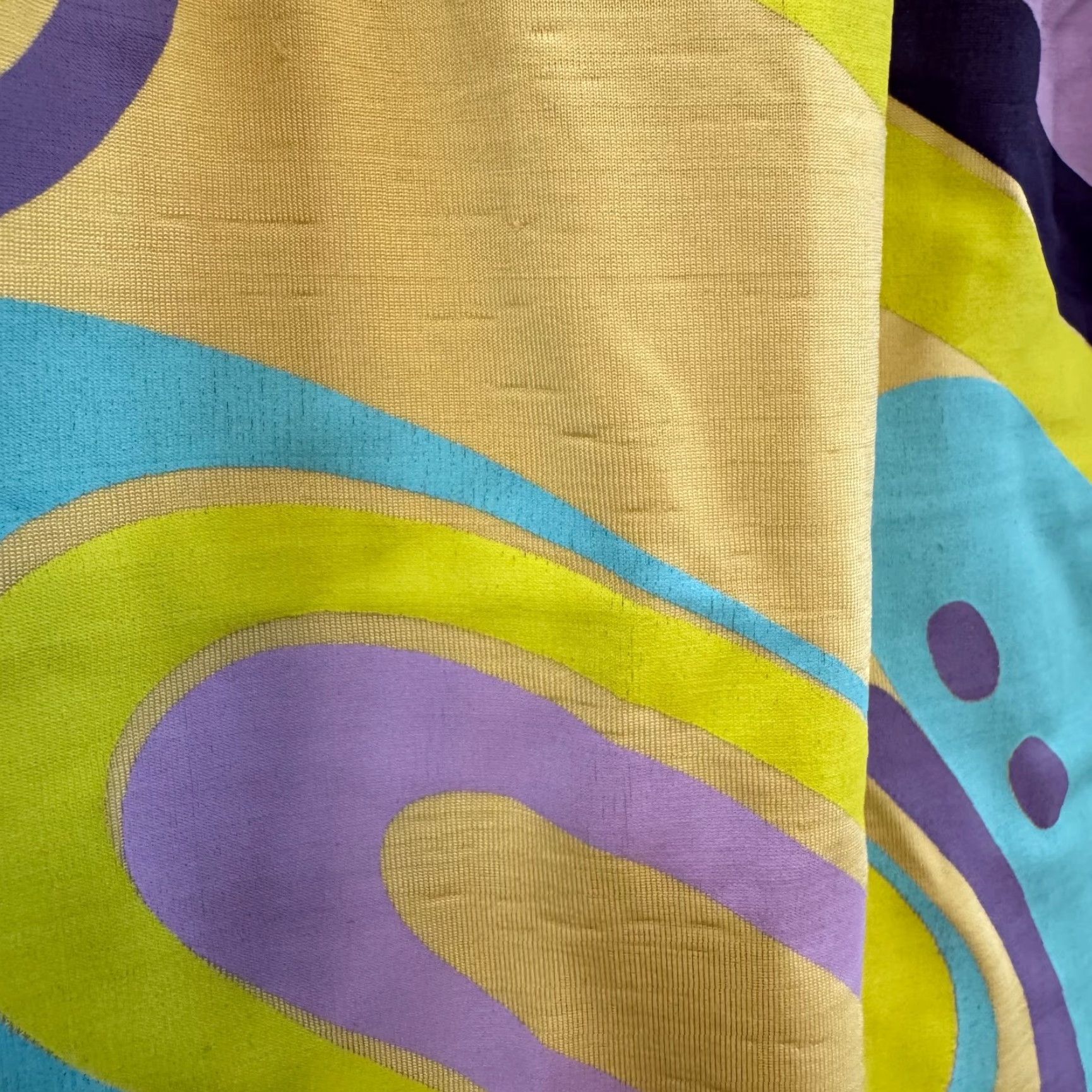Vintage VINTAGE Naf Naf Halter Top Abstract Groovy Retro Rave Fairy Whimsigoth Shirt Adults Womens M Purple Size M / US 6-8 / IT 42-44 - 3 Thumbnail