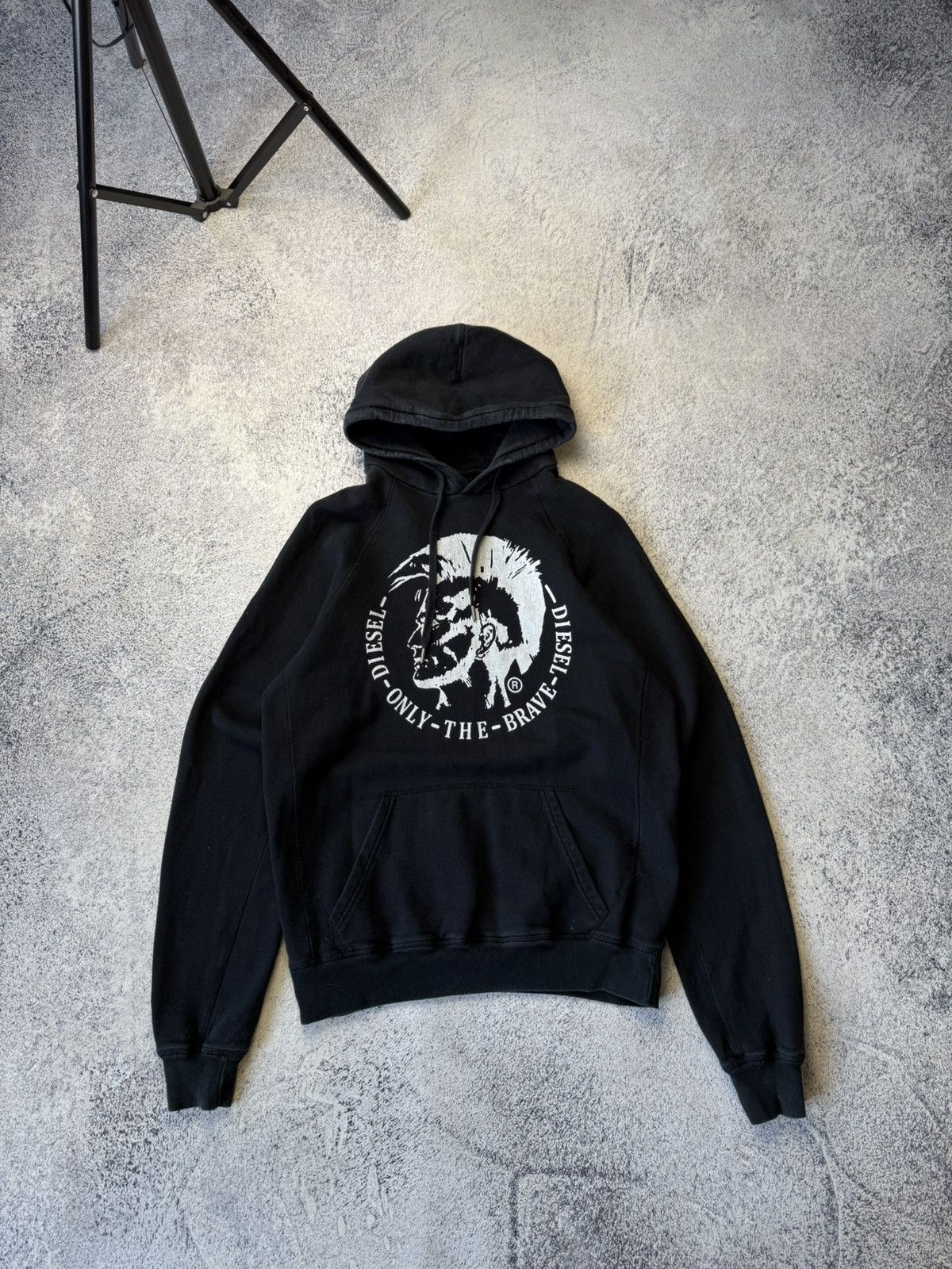 Diesel Vintage Diesel Distressed Faded Hoodie Y2K Dig Logo Size US M / EU 48-50 / 2 - 1 Thumbnail