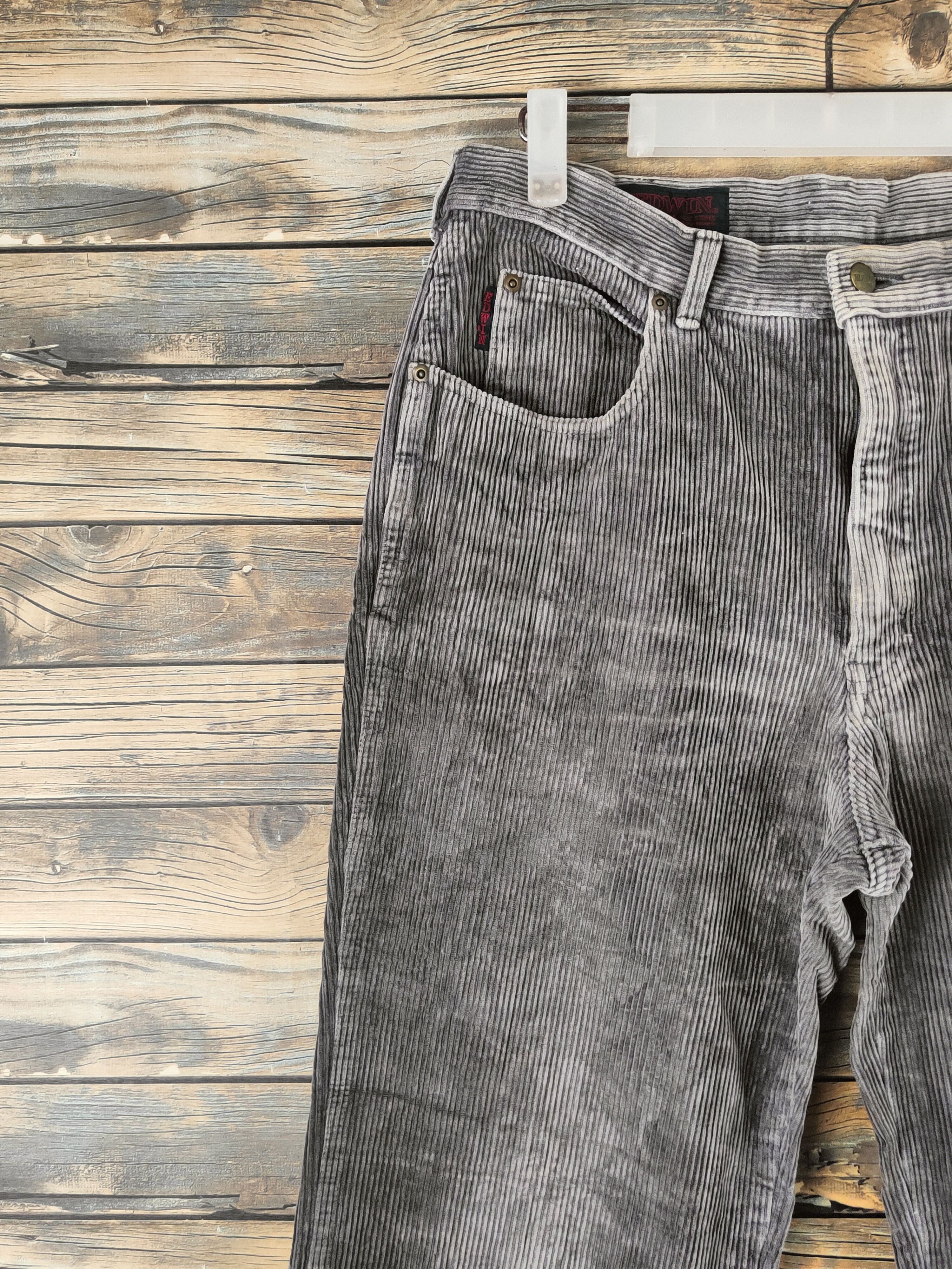 Edwin DL Edwin Dark Gray vintage japan Corduroy Pants #46-865 Size US 32 / EU 48 - 3 Thumbnail