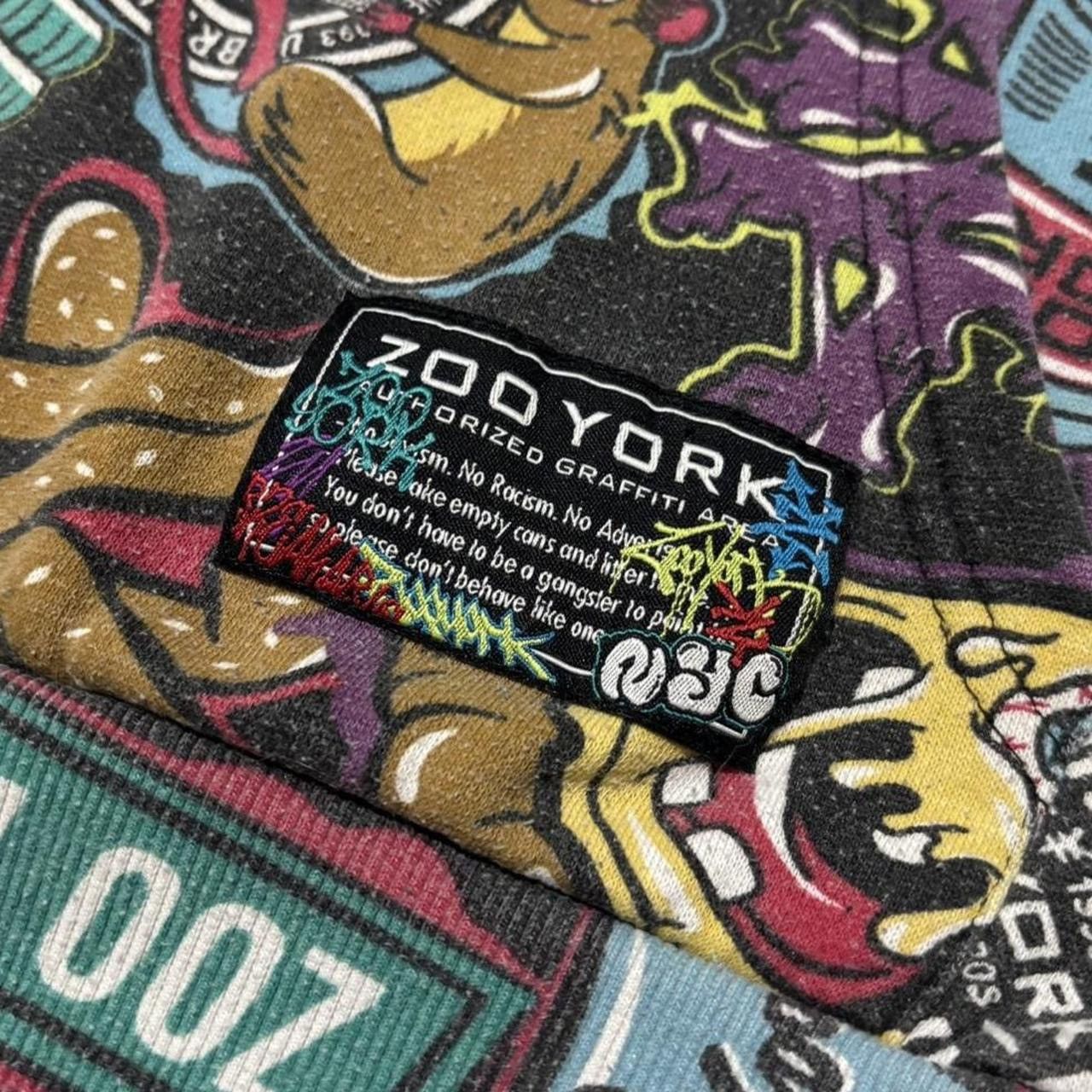 Zoo York Vintage Y2K Zoo York Full Print Graffiti Hoodie Size US M / EU 48-50 / 2 - 2 Thumbnail