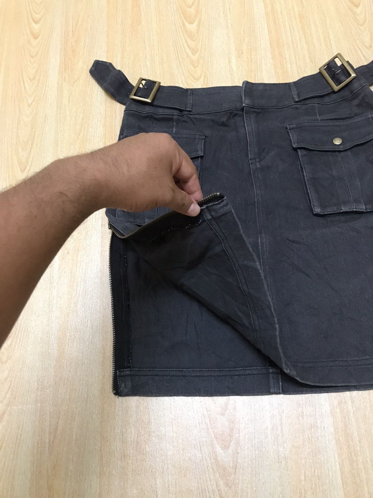 Japanese Brand Vintage Kirke Japanese Brand Denim Mini Skirts Made In Japan Size 28" / US 6 / IT 42 - 7 Thumbnail