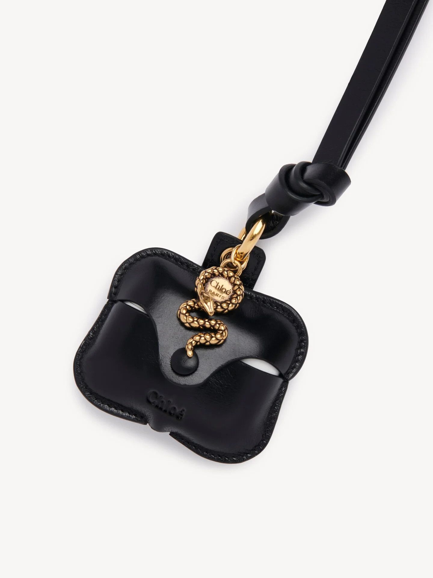 Chloe o1loc1c10226 Size: OS / Snake Airpods Case in Black Size ONE SIZE - 2 Thumbnail