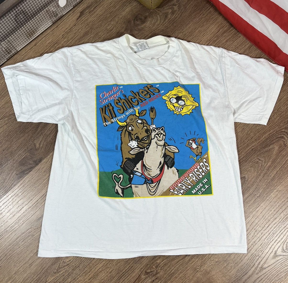 Band Tees Vintage 90s Kit Shickers T Shirt Size US XL / EU 56 / 4 - 1 Thumbnail