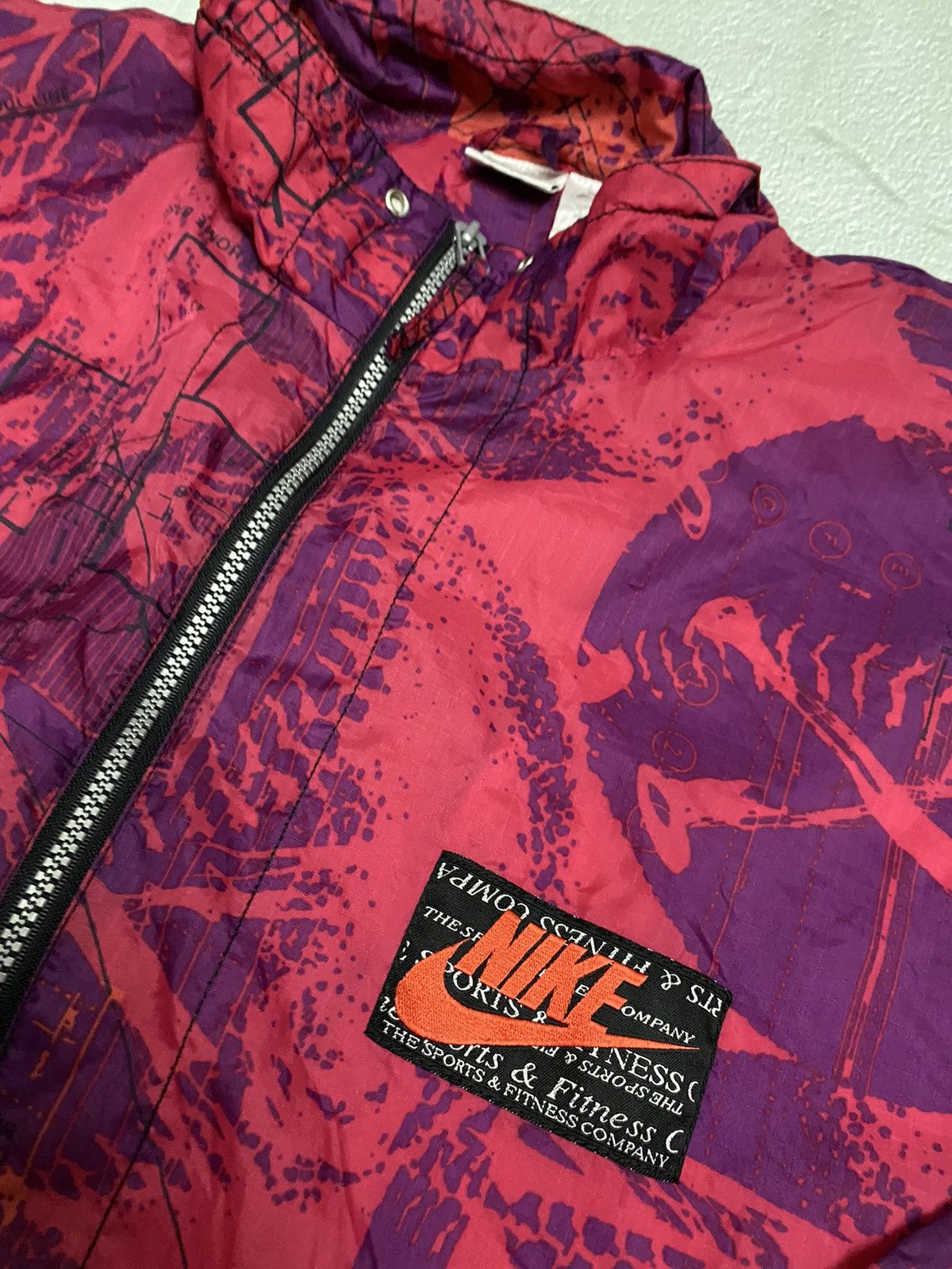 Nike × Vintage Vintage 90s Nike Windbreaker Anorak Half Zip Retro Jacket Size US XL / EU 56 / 4 - 3 Thumbnail
