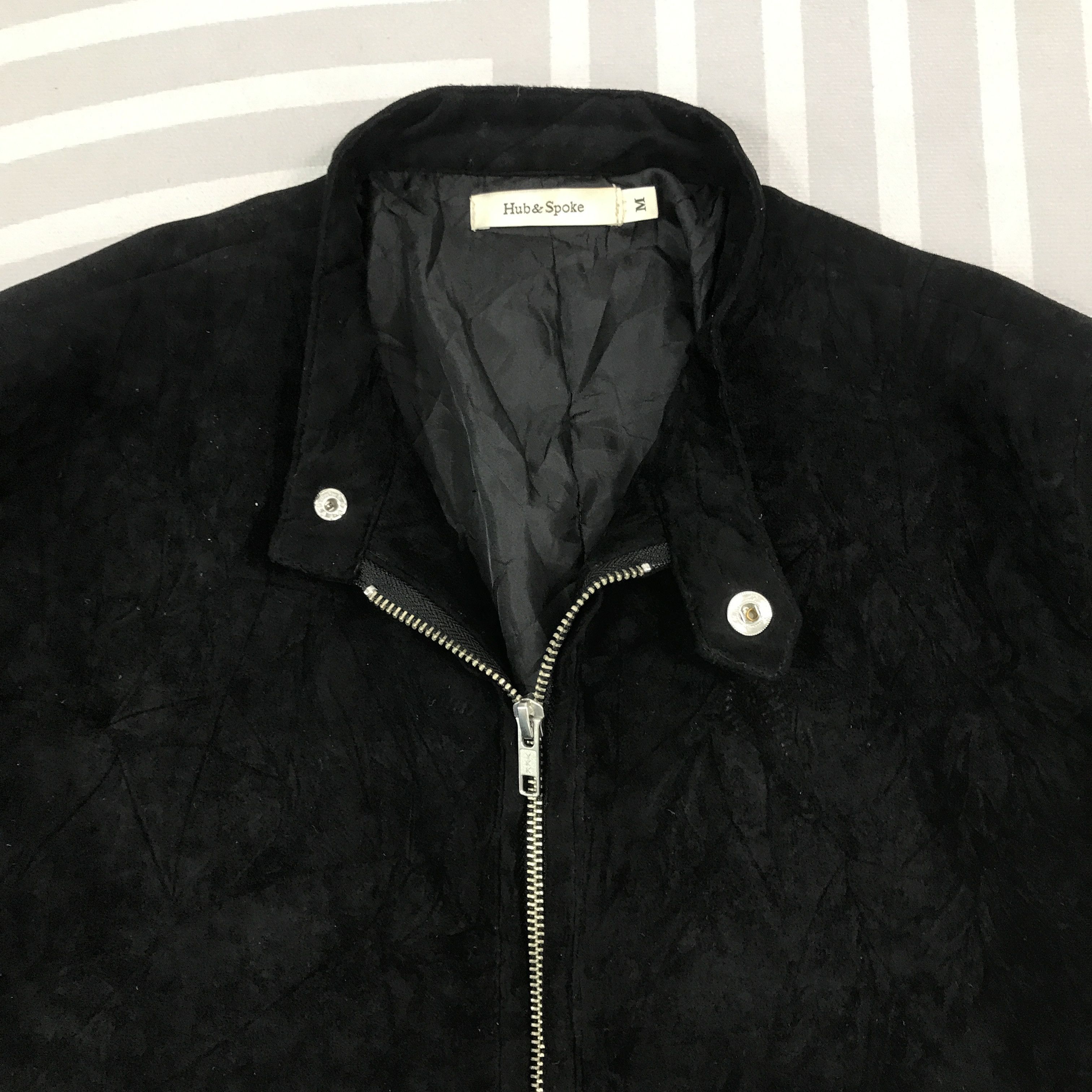 Japanese Brand Vintage Hub & Spooke Design Biker style black Jacket Size US M / EU 48-50 / 2 - 8 Thumbnail
