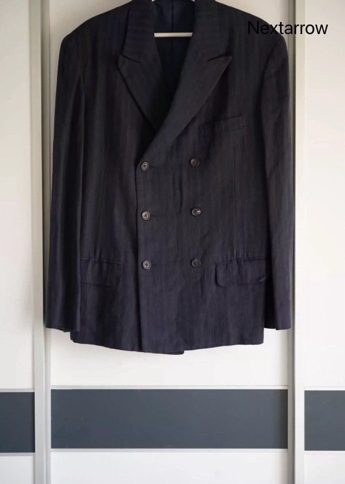 Yohji Yamamoto Yohji Yamamoto 90s Striped Linen Suit 2412-Nextarrow Size US M / EU 48-50 / 2 - 1 Thumbnail