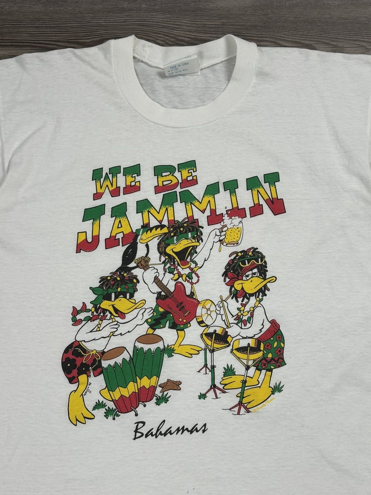 Vintage Vintage “We Be Jammin” Jamaican Duck T Shirt Size US L / EU 52-54 / 3 - 2 Thumbnail