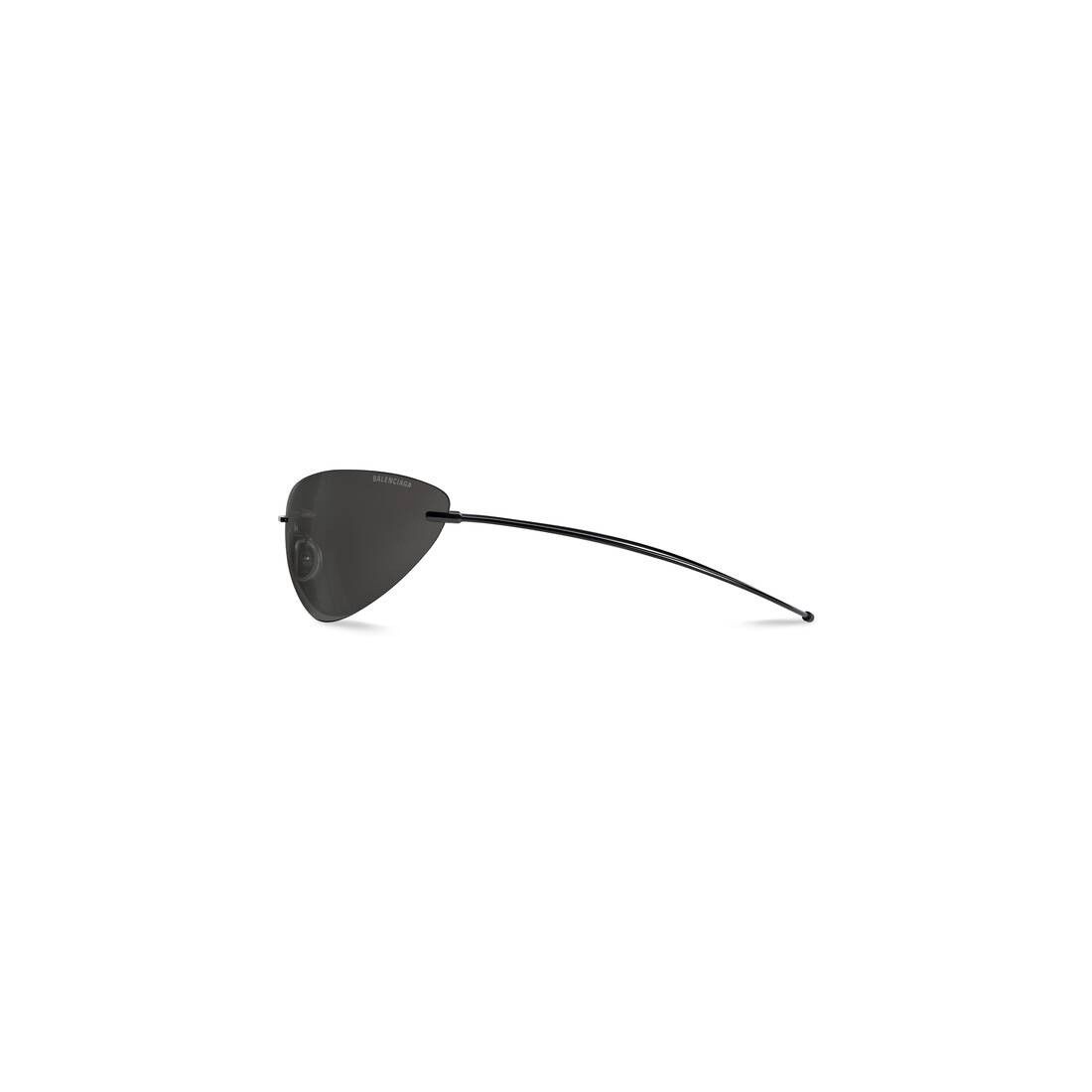 Balenciaga o1srvl11e0825 Size: OS / Mirage Oval Sunglasses in Black Size ONE SIZE - 4 Thumbnail