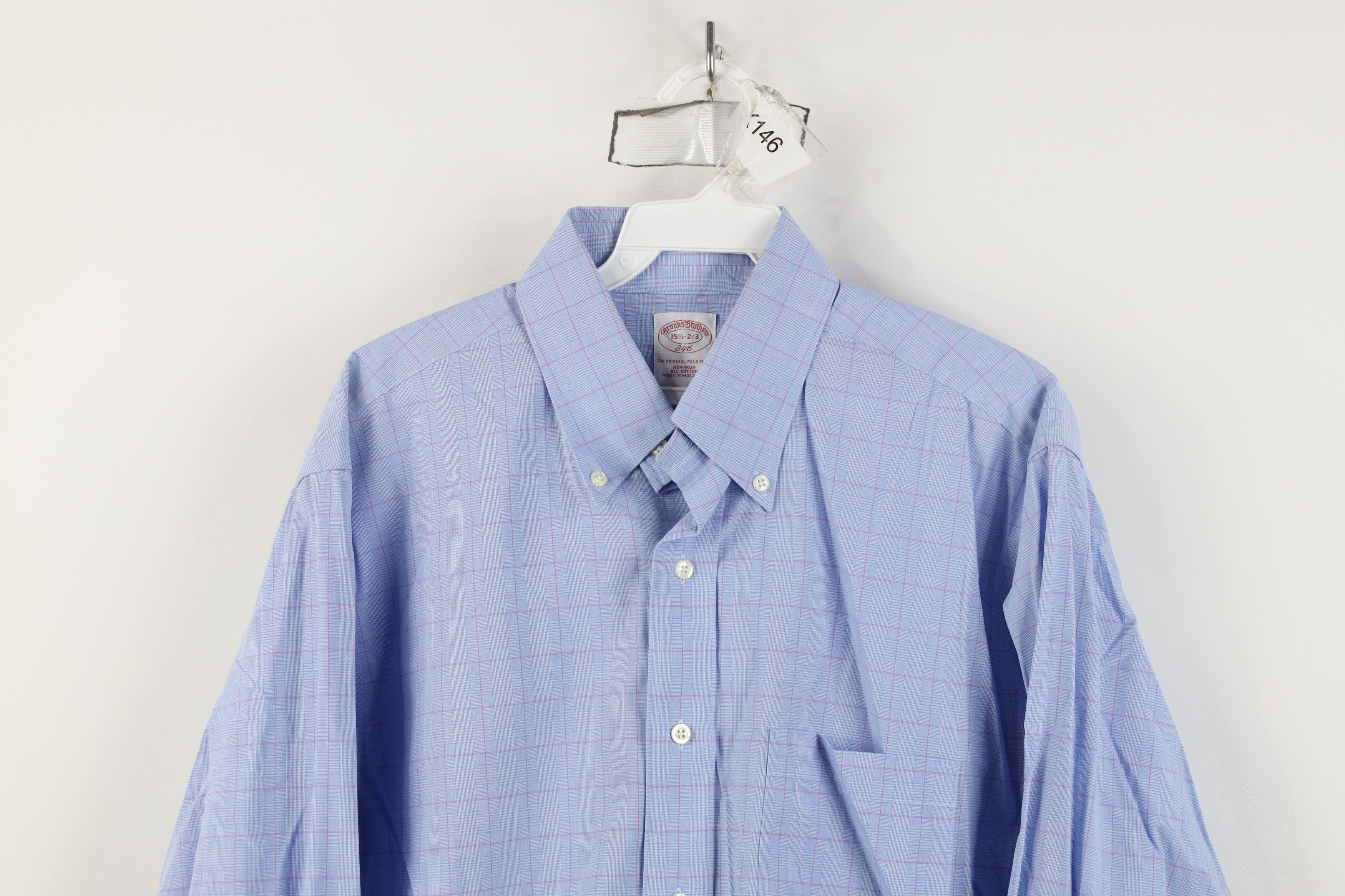 Brooks Brothers Vintage 90s Brooks Brothers Cotton Button Down Shirt OCBD Size US M / EU 48-50 / 2 - 2 Thumbnail
