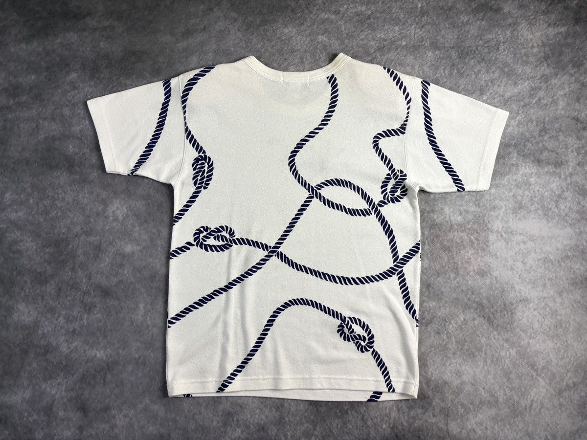 Vintage 1980s Shoulder Pad Tee Shirt Vintage ALP Nautical Padded 90s Size US S / EU 44-46 / 1 - 10 Thumbnail