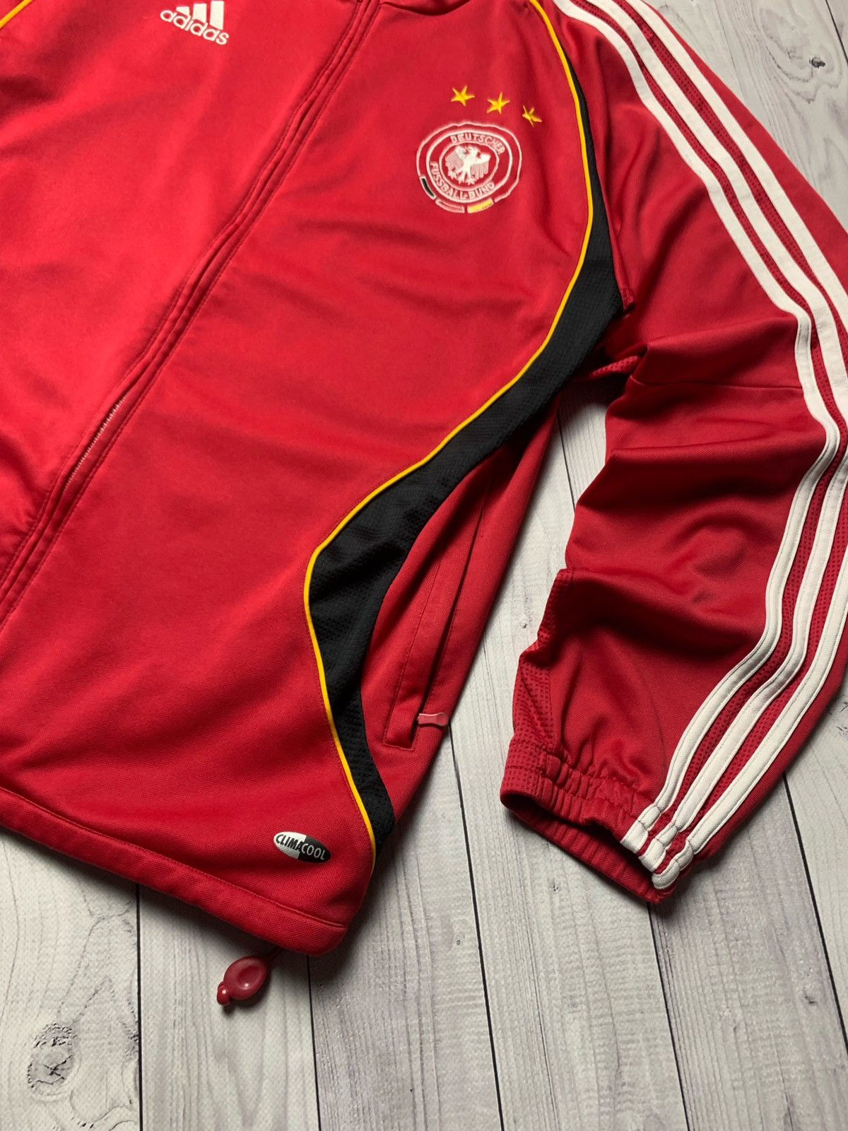 Vintage Adidas Germany vintage soccer track jacket Size M/L Size US M / EU 48-50 / 2 - 3 Thumbnail