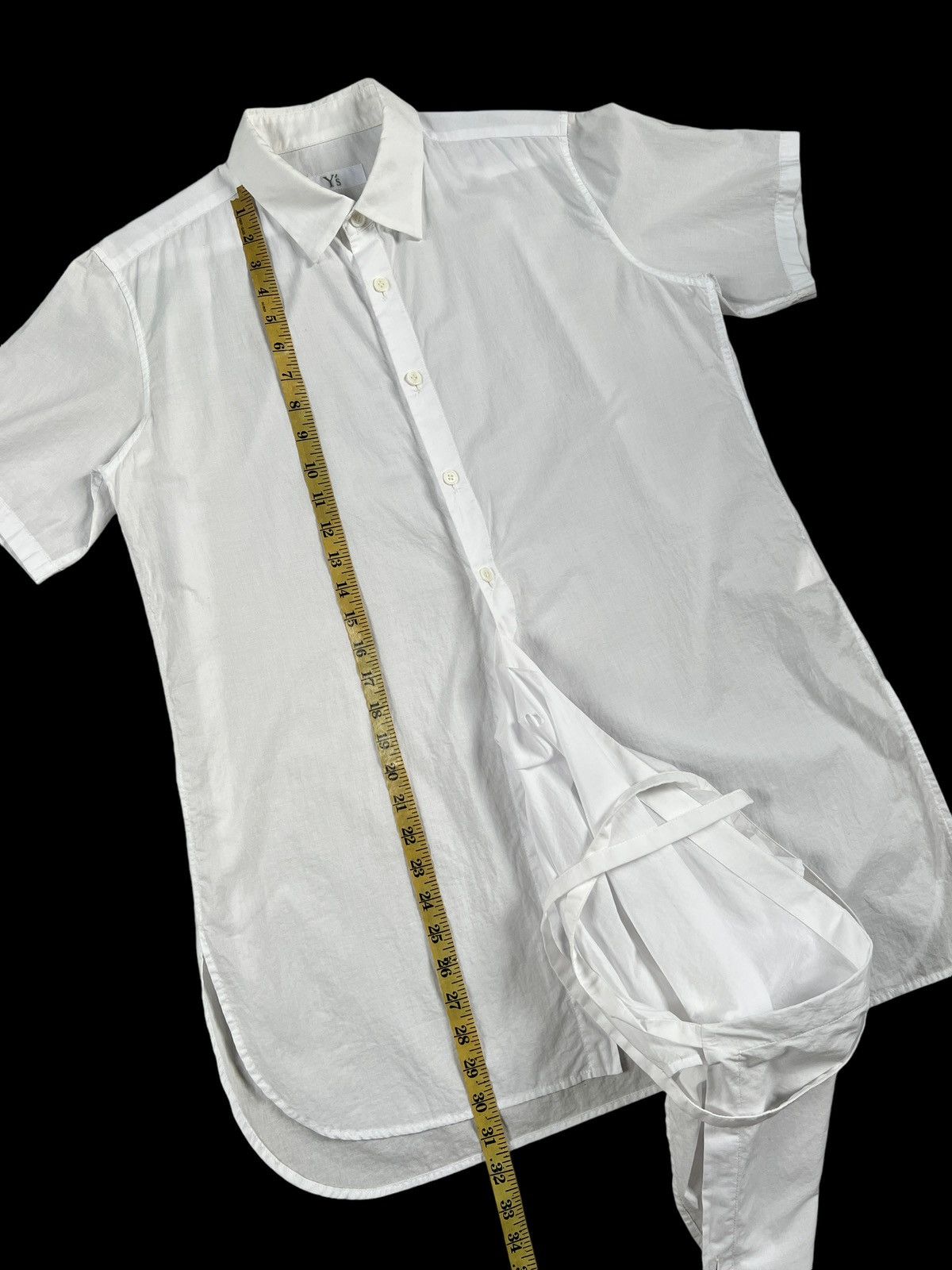 Yohji Yamamoto Archive 1990 Y’s Runaway Asymmetrical Button Shirt Size US M / EU 48-50 / 2 - 17 Thumbnail
