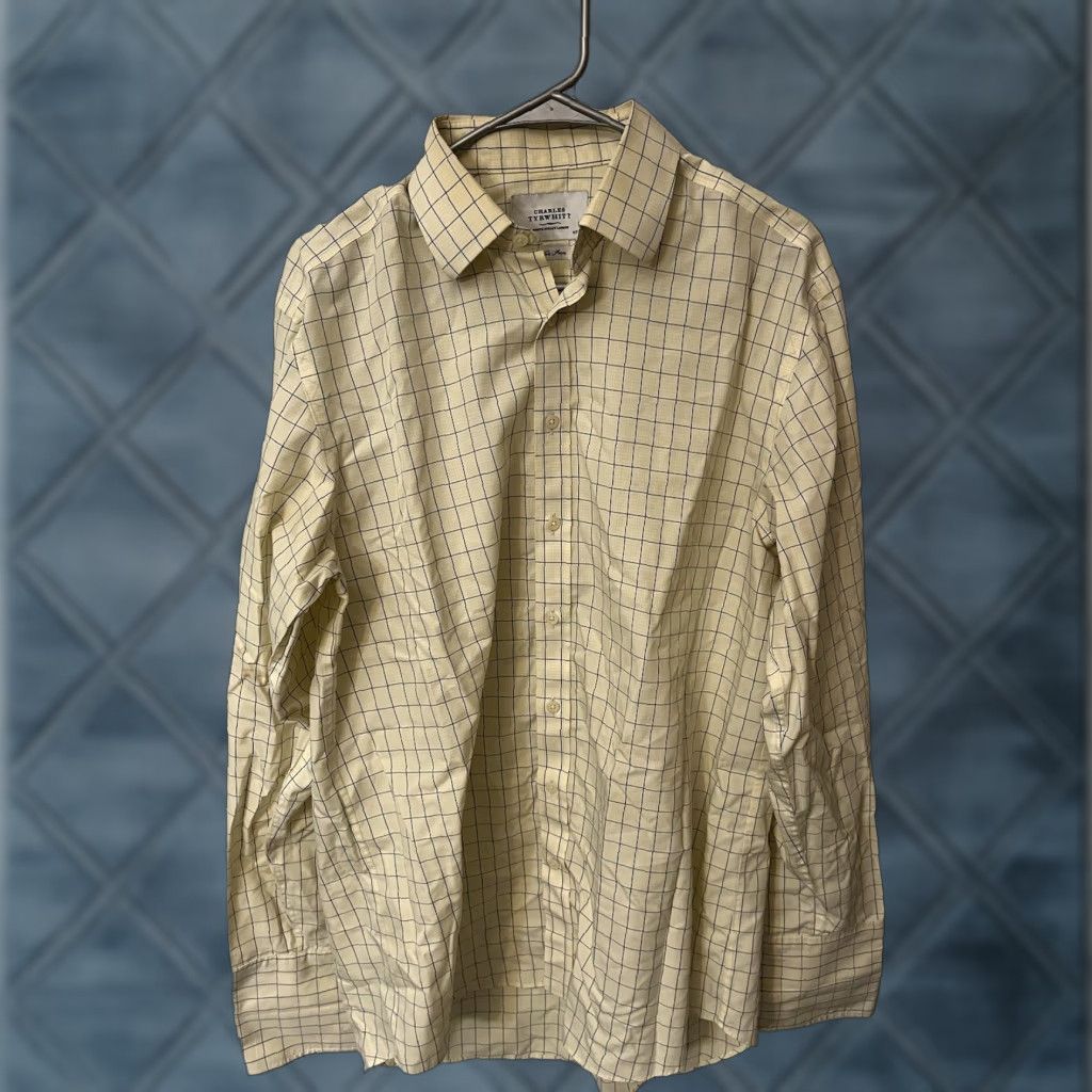 Charles Tyrwhitt Charles Tyrwhitt Shirt Mens Regular Plaid Yellow 16-36 Non Iron Size US L / EU 52-54 / 3 - 1 Thumbnail