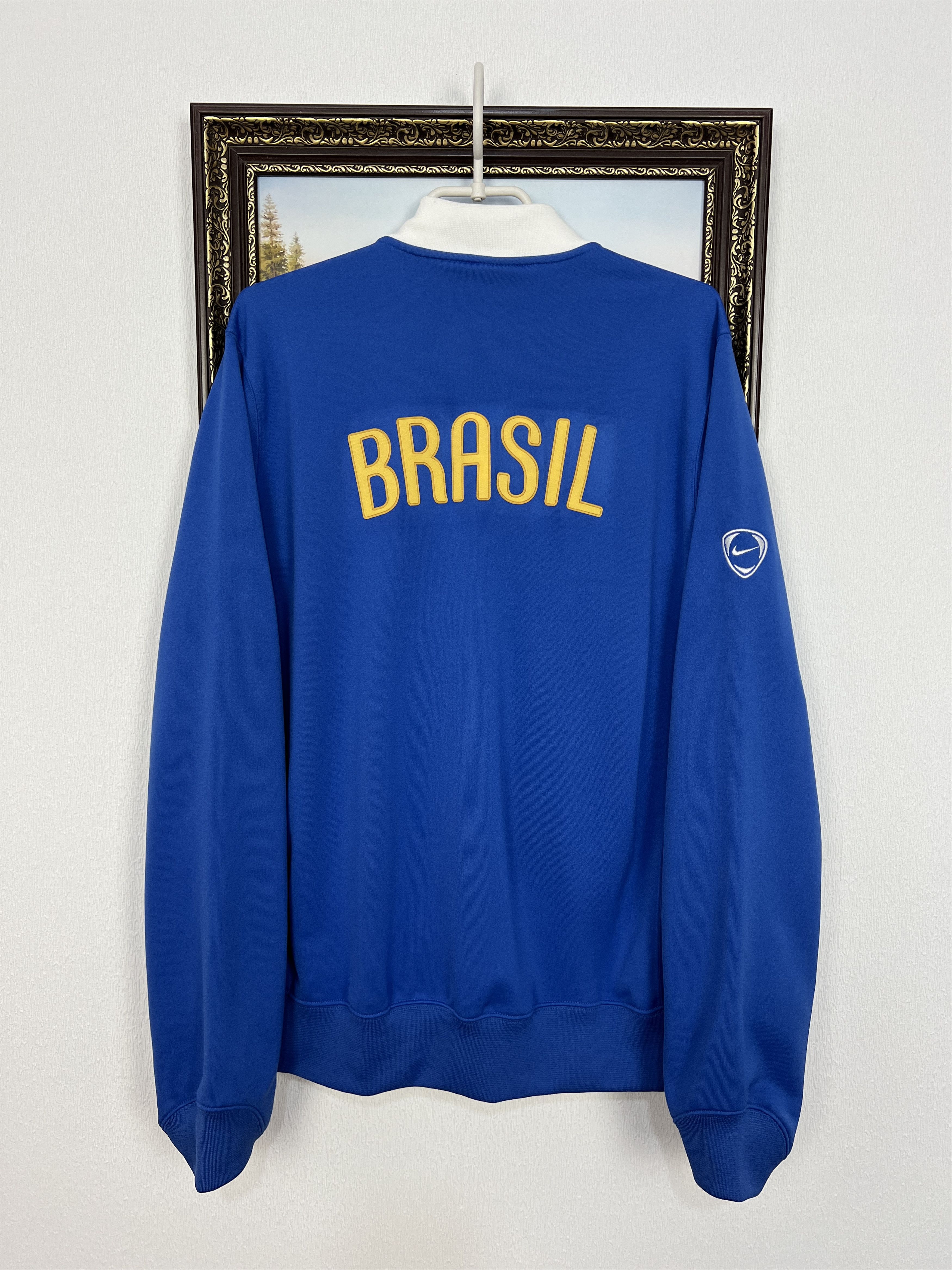 Nike Brazil Football National Team Jacket Soccer Track Top Size US L / EU 52-54 / 3 - 10 Thumbnail