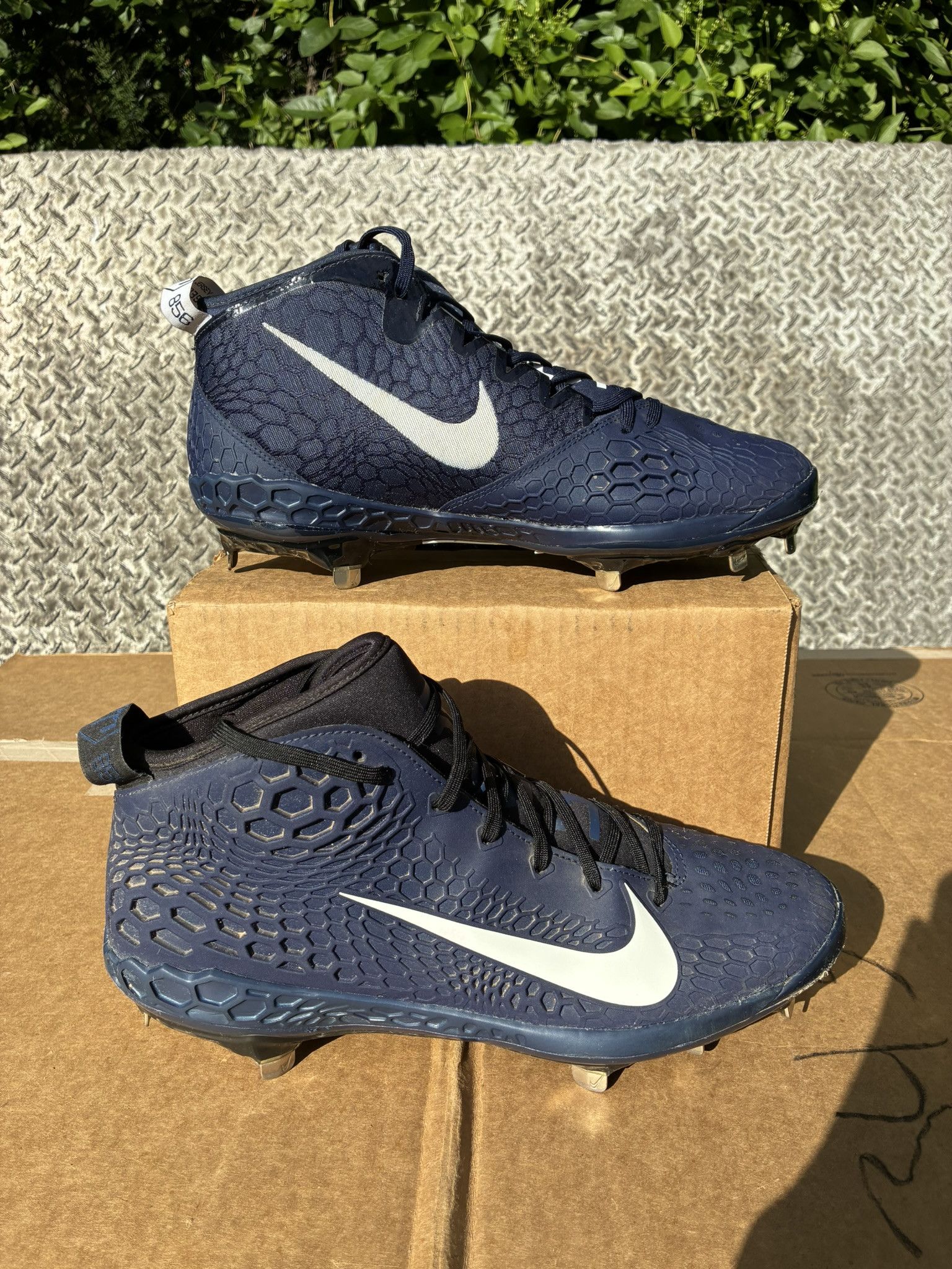 Nike Nike Force Zoom Trout 5 Metal Baseball Cleats Navy Size 12 Size US 12 / EU 45 - 1 Thumbnail