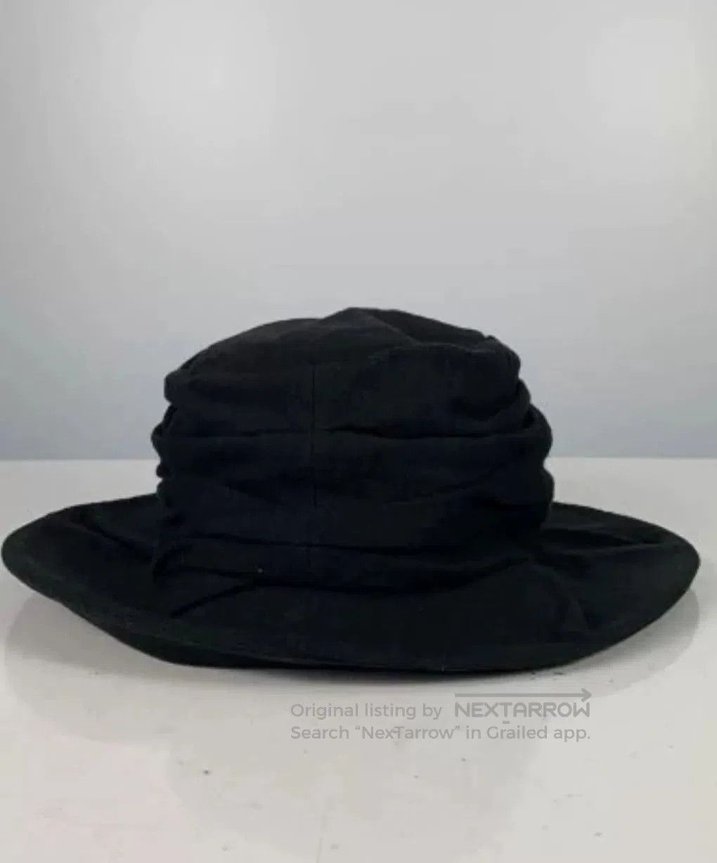 Yohji Yamamoto Y's Yohji Yamamoto Black Linen Hat. Size ONE SIZE - 3 Thumbnail