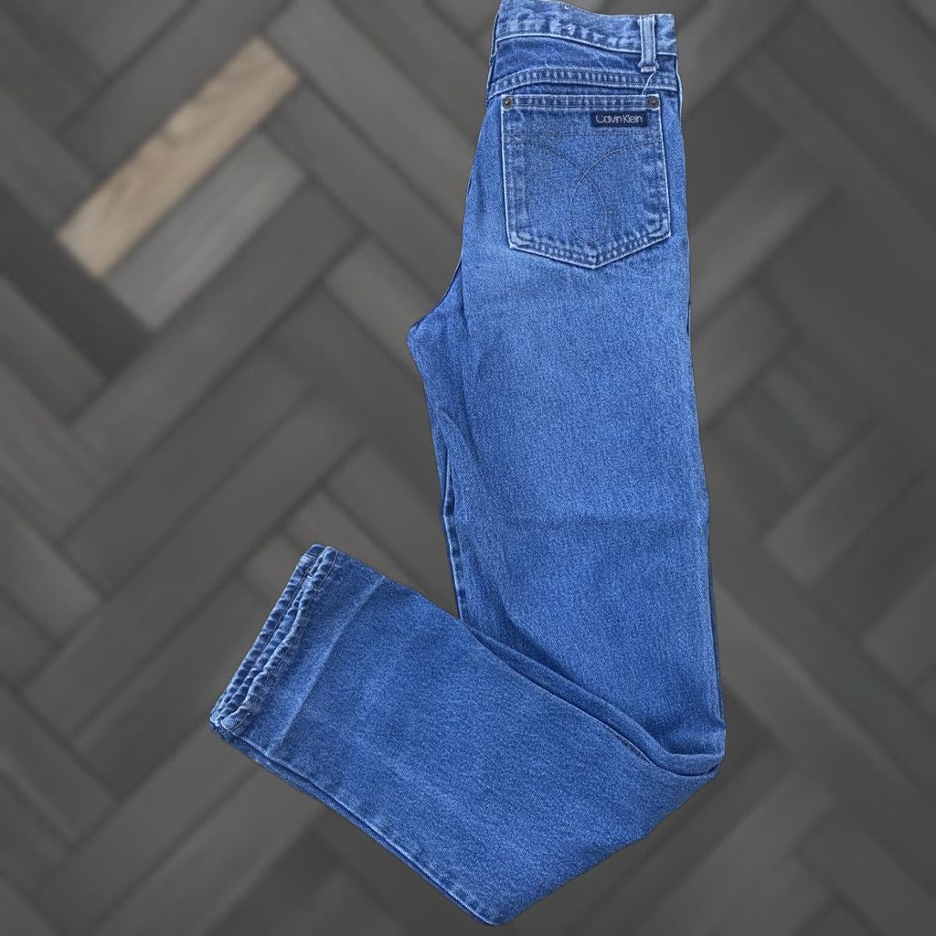 Calvin Klein VINTAGE Calvin Klein Jeans High Waist Union Label Size 28 Made In USA Denim Blue Jeans Size 28" / US 6 / IT 42 - 1 Thumbnail
