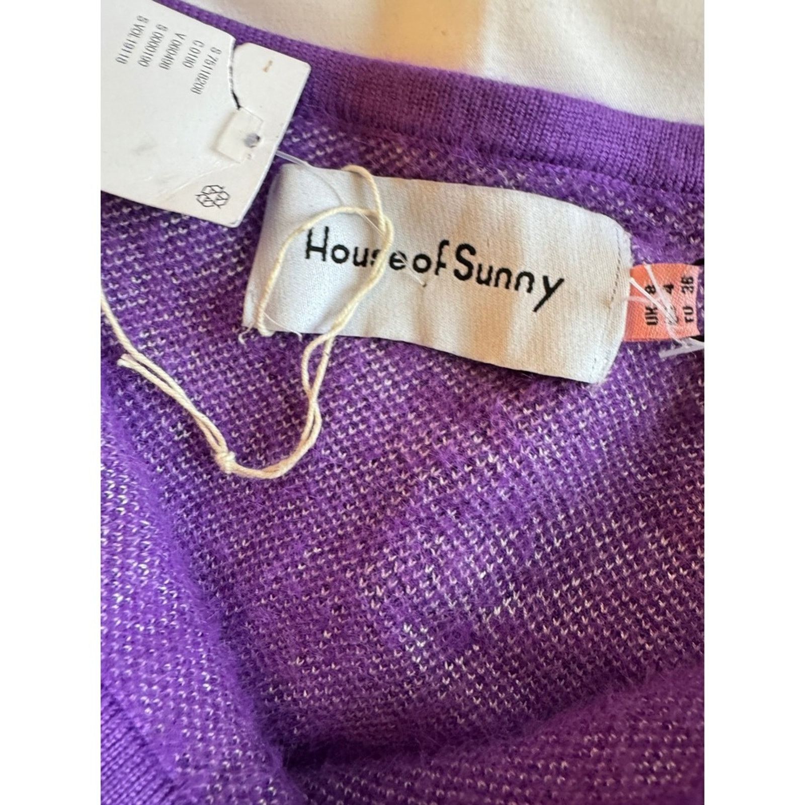 House of Sunny House of Sunny "Butterfly" Knit Skirt – Purple Fuzzy Size ONE SIZE - 4 Thumbnail