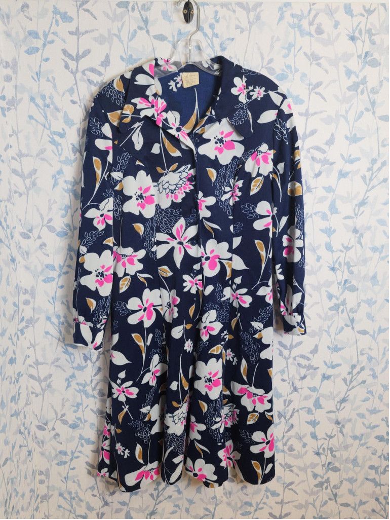 Vintage 1970’s plus size women’s vintage casual floral day dress Size M / US 6-8 / IT 42-44 - 8 Thumbnail
