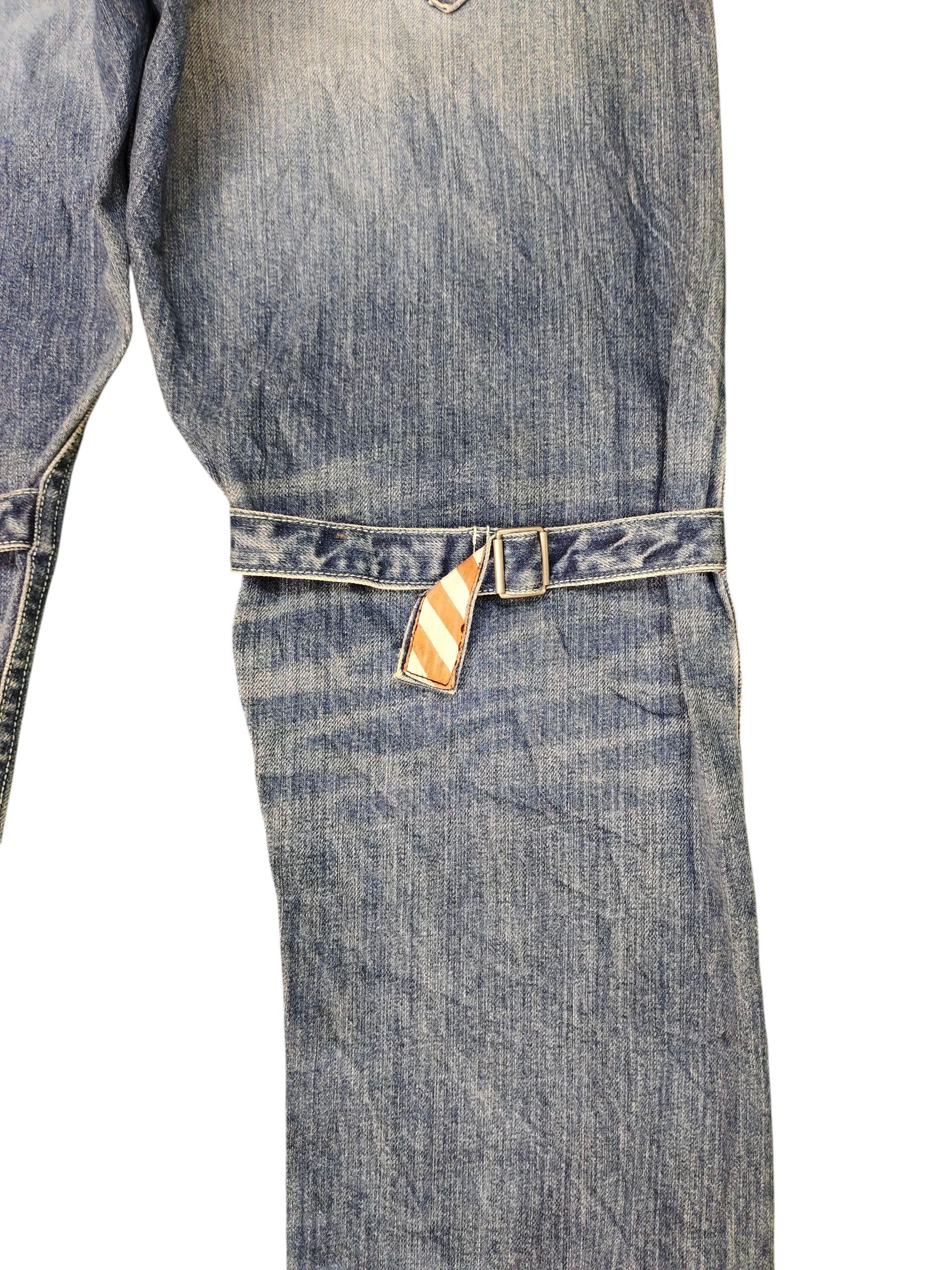 Comme des Garcons × Undercover Japanese Brand Ultra Violet Japan Clawmark Faded Denim Jeans Size US 34 / EU 50 - 3 Thumbnail