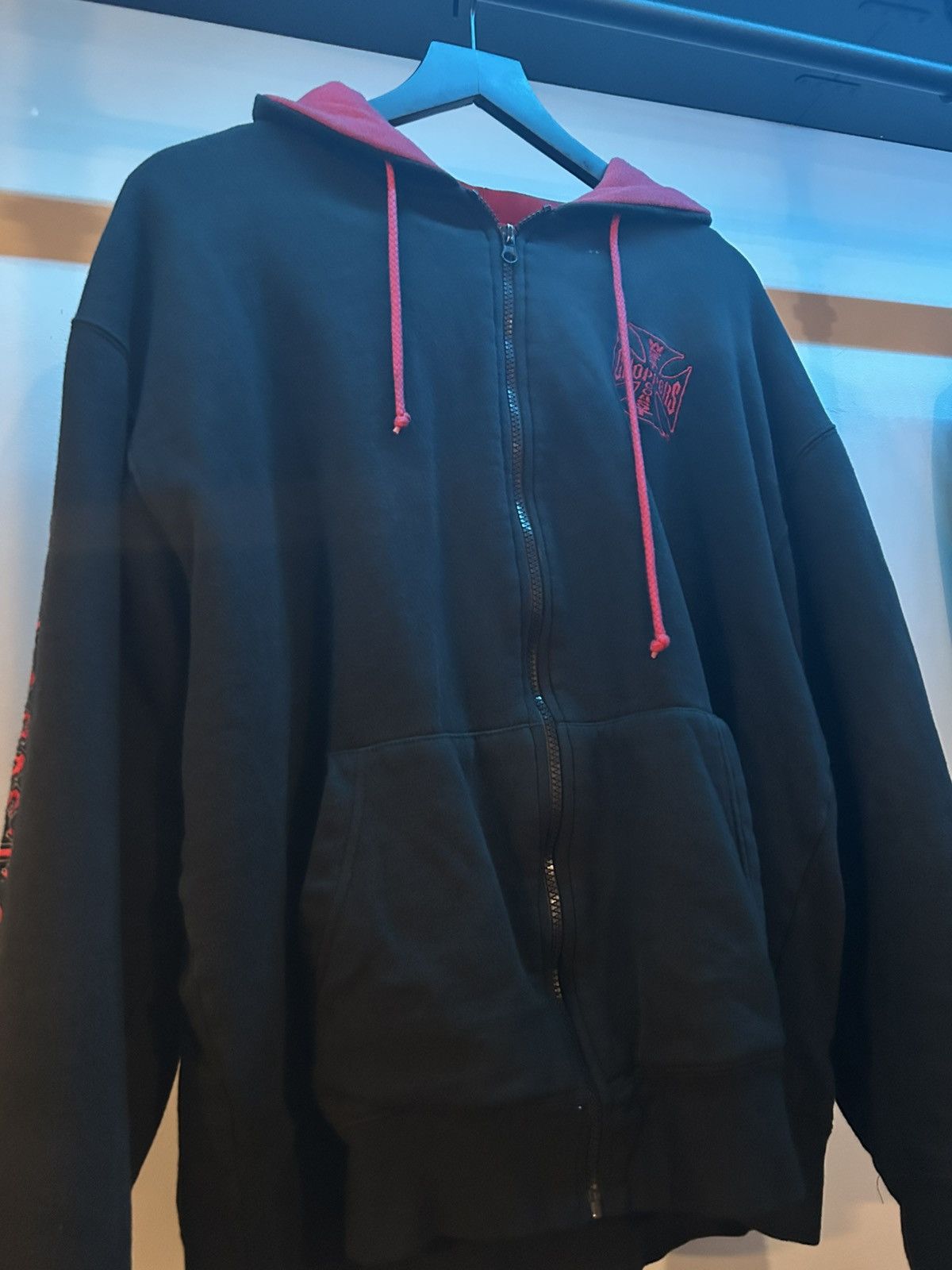 West Coast Choppers West Coast Choppers Jesse James Thermal Lined Zip Up Hoodie Size US XL / EU 56 / 4 - 2 Thumbnail