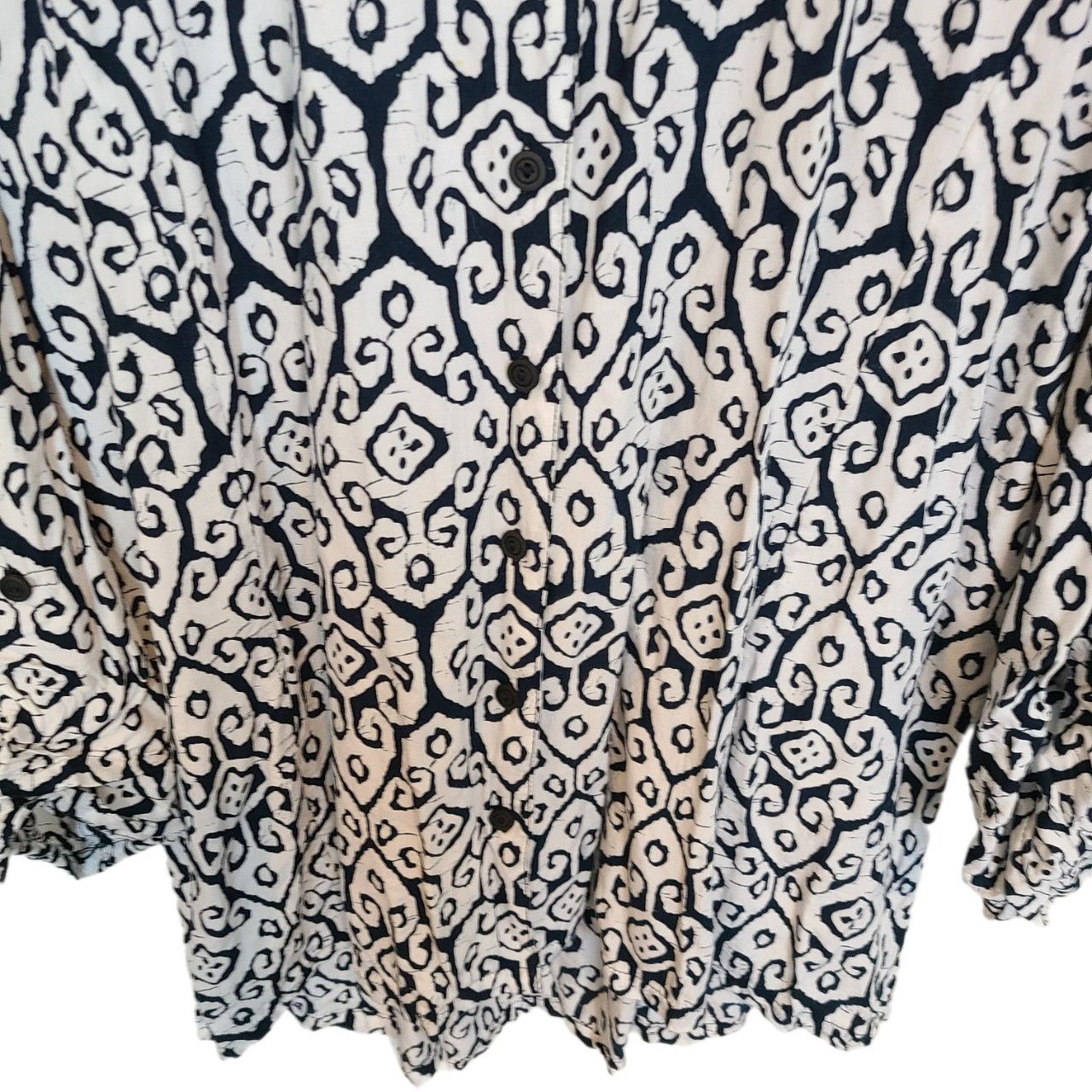Soft Surroundings Soft Surroundings Tunic Top XL Floral Salina Challis Batik Size XL / US 12-14 / IT 48-50 - 3 Thumbnail