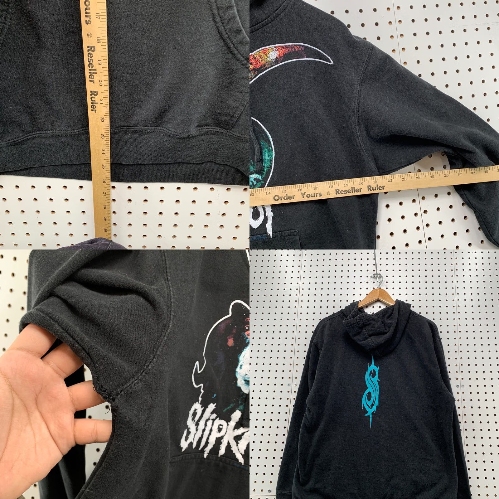 Vintage VINTAGE Y2K Slipknot Hoodie Sweatshirt Black Music Band Medium Mens Size US M / EU 48-50 / 2 - 10 Thumbnail