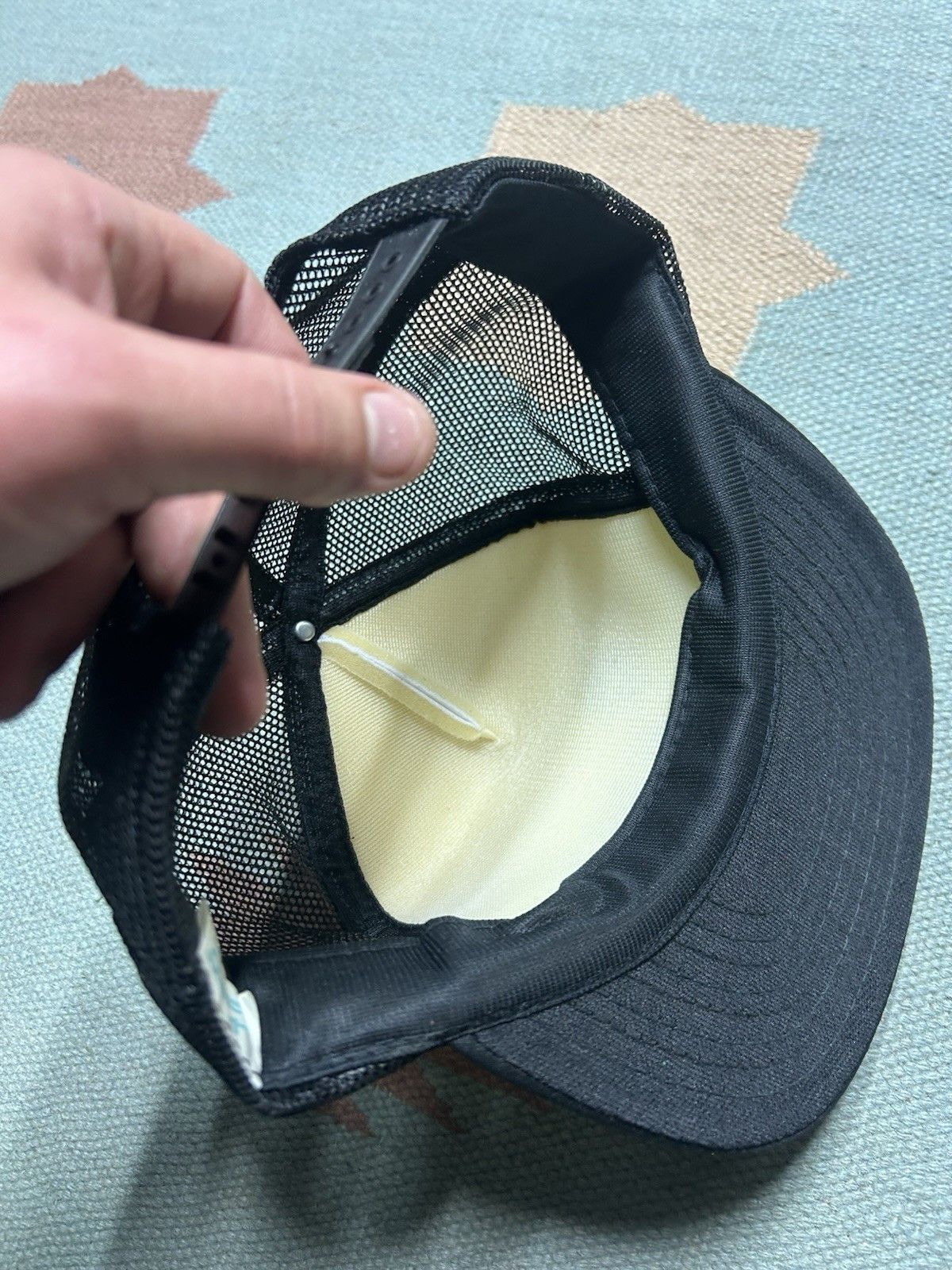 Vintage Vintage trucker hat FMT corporation black white snapback Size ONE SIZE - 6 Thumbnail