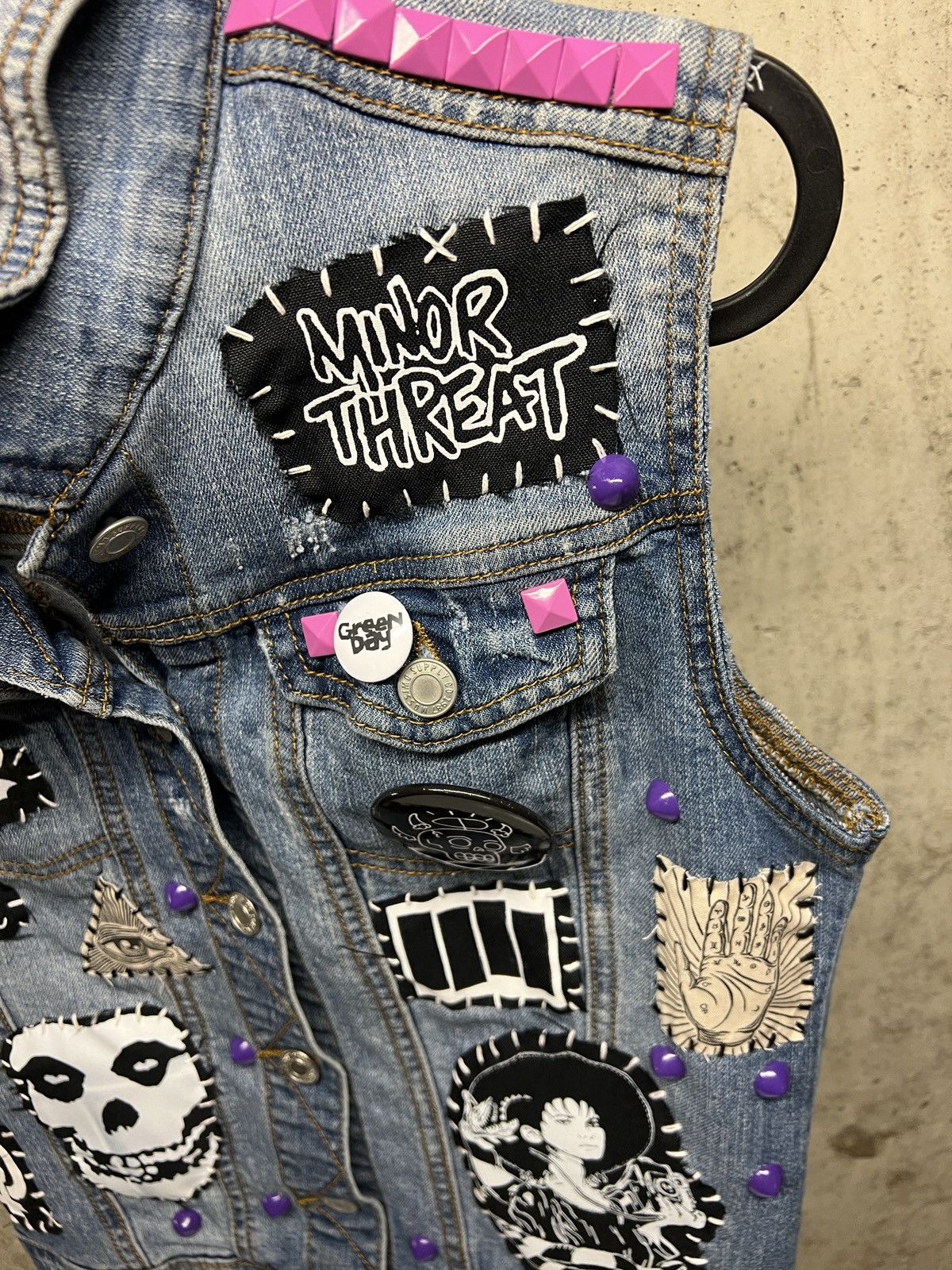 Other New custom horror studded punk vest. Size M / US 6-8 / IT 42-44 - 6 Thumbnail