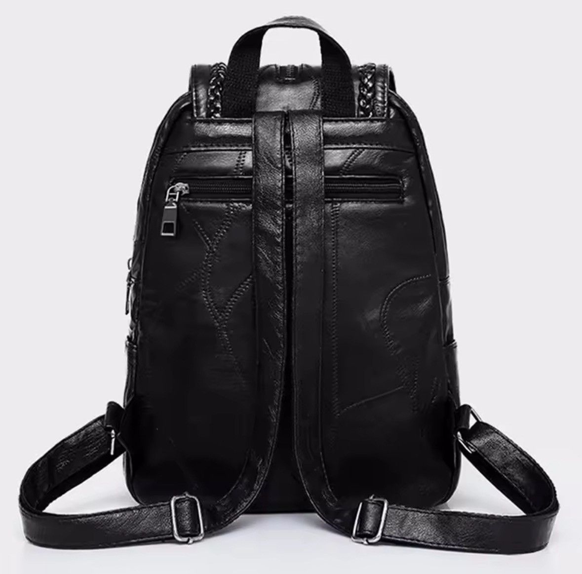 Japanese Brand Women Backpack School Bag Classic Black Waterproof Size ONE SIZE - 2 Thumbnail