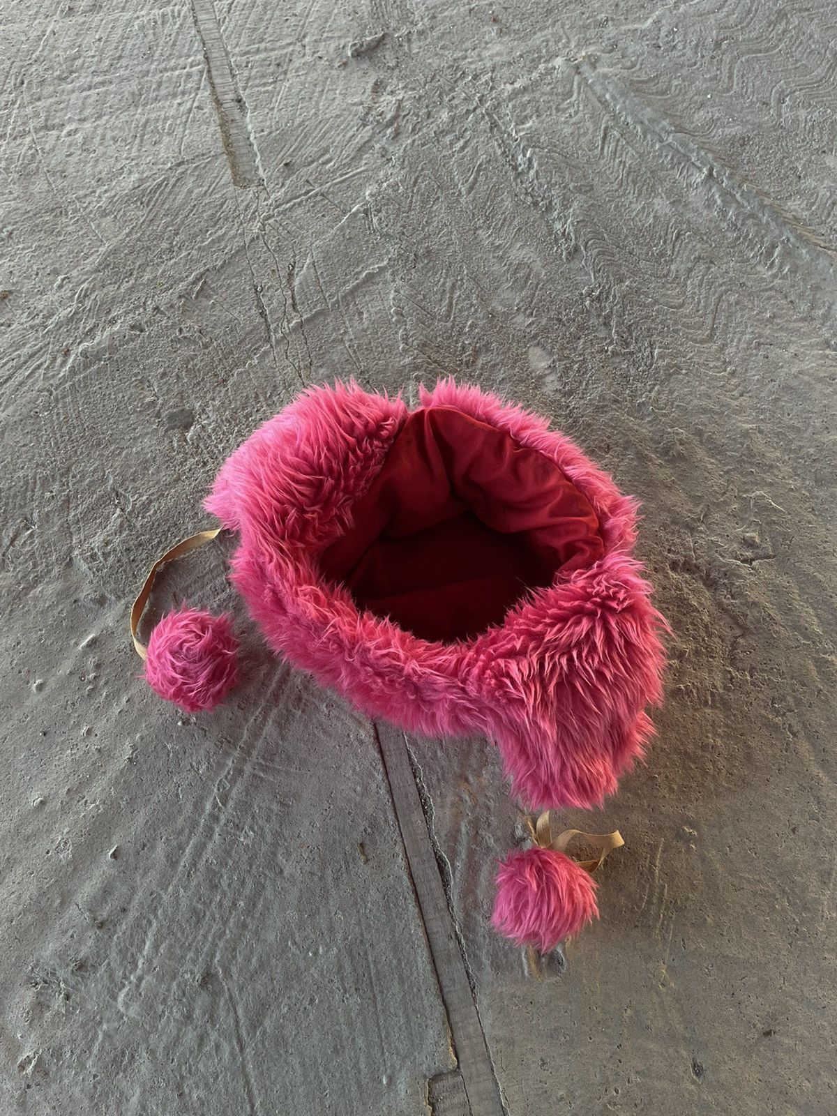 Japanese Brand × Vintage Crazy Fur Trapper Y2K Fuzzy Ushanka Beanie Hat Faux Mohair Size ONE SIZE - 7 Thumbnail