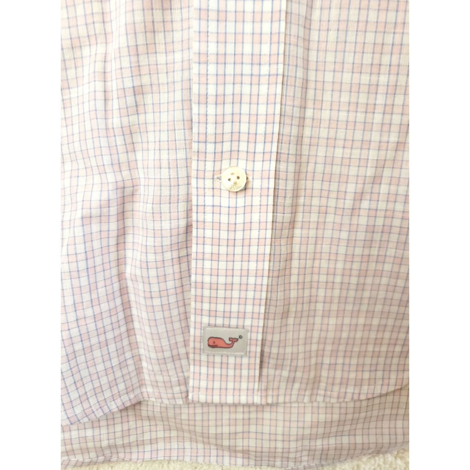 Vineyard Vines Vineyard Vines Murray Shirt Men Small Pink Blue Plaid Slim Fit Long Sleeve Button-Up Shirt Size US S / EU 44-46 / 1 - 2 Thumbnail