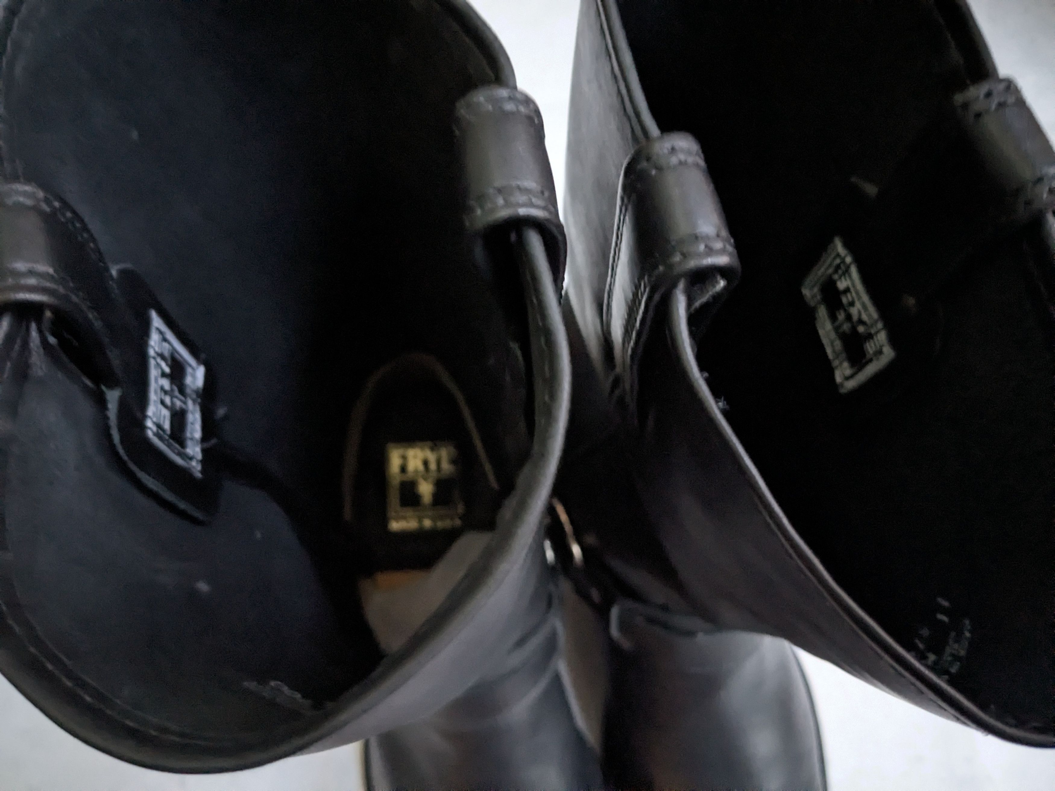 Frye Frye Harness Boots Black Leather 11 M Biker Size US 11 / EU 44 - 2 Thumbnail