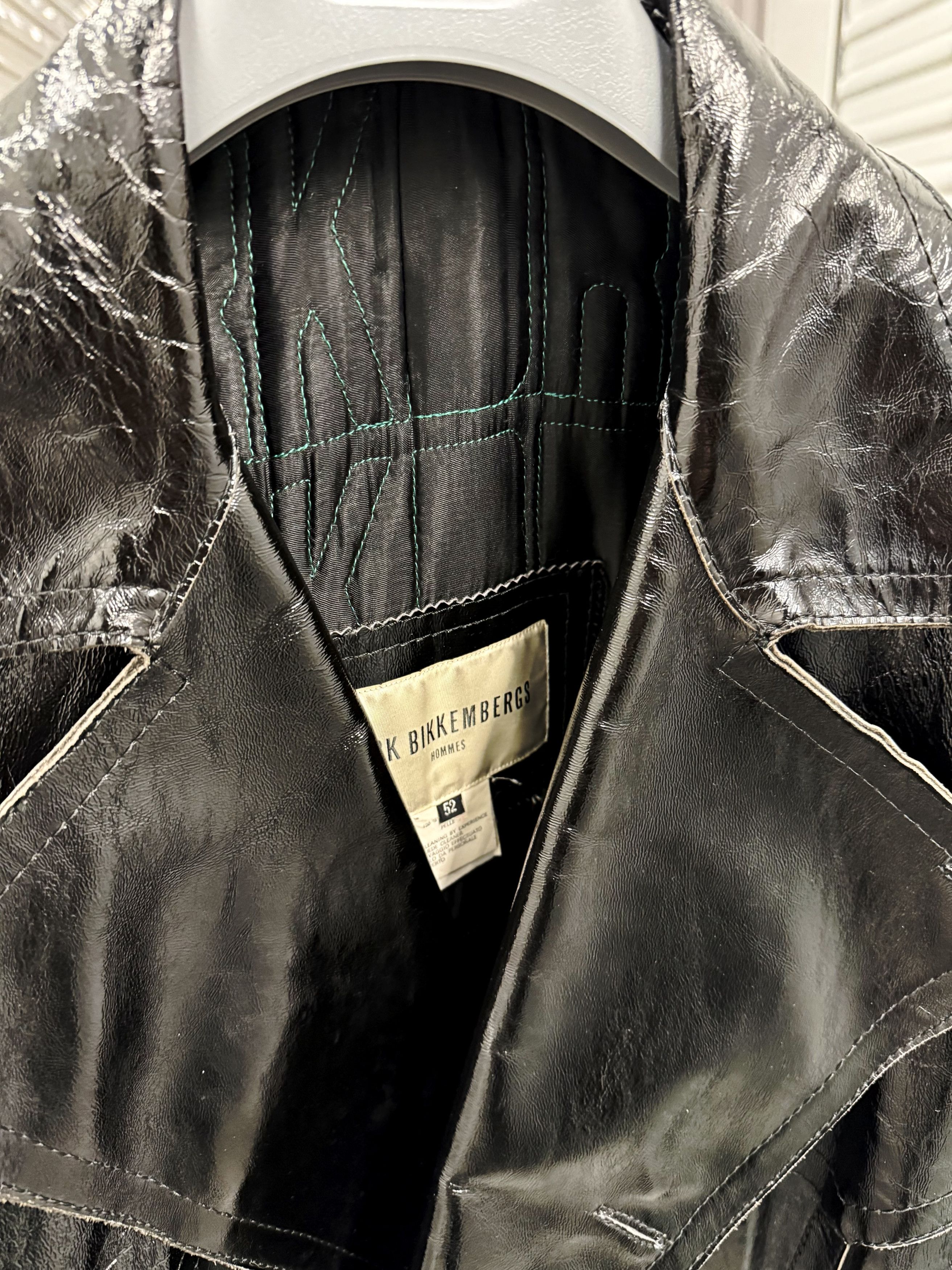 Dirk Bikkembergs Vintage Padded Leather Coat Size US L / EU 52-54 / 3 - 3 Thumbnail