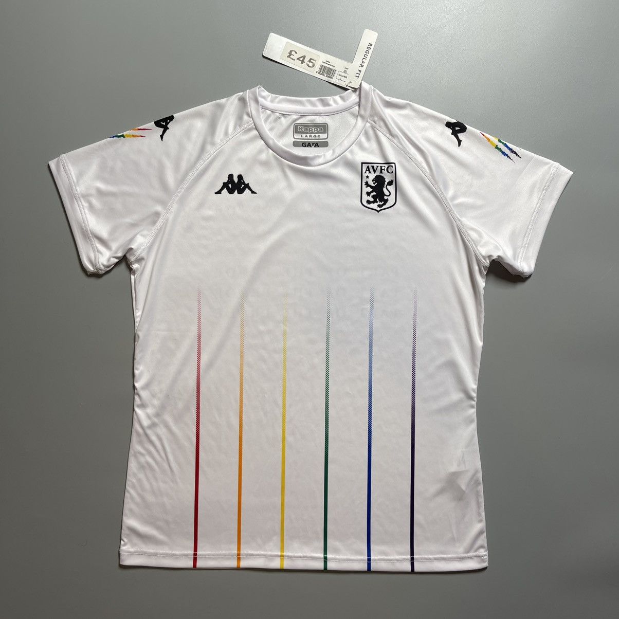 Kappa × Vintage WOMENS ASTON VILLA KAPPA 2020/2021 SOCCER PRE MATCH JERSEY Size L / US 10 / IT 46 - 1 Thumbnail