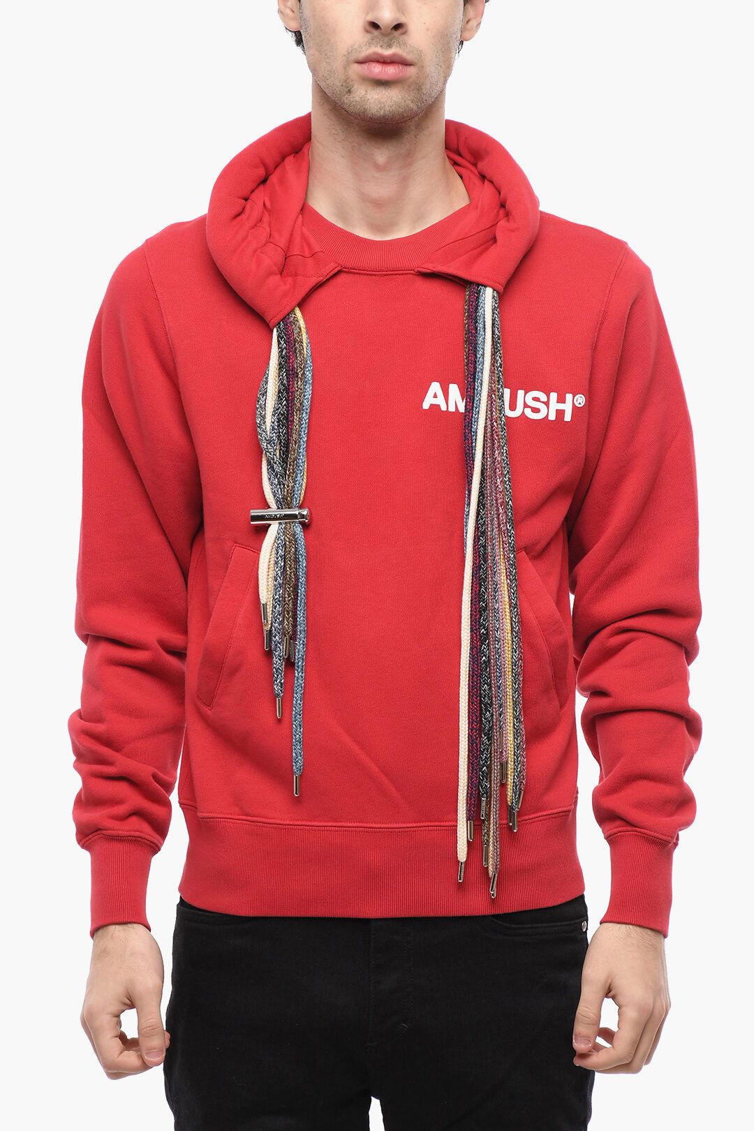 image of Ambush Design Og1Mm1223 Hoodie In Red, Men's (Size 2XS)