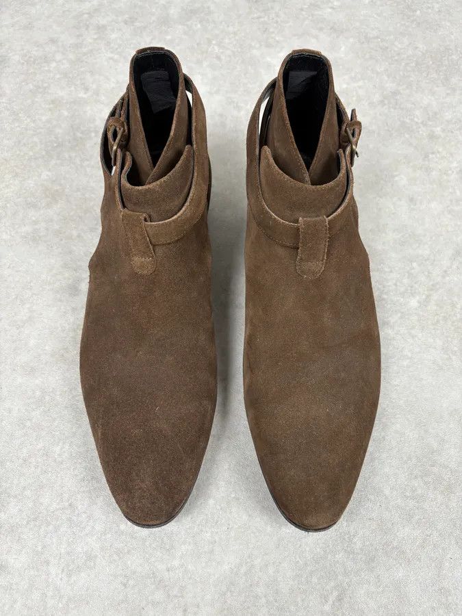 Saint Laurent Paris 2010s Saint Laurent Brown Suede Leather Classy Boots Size US 9 / EU 42 - 2 Thumbnail