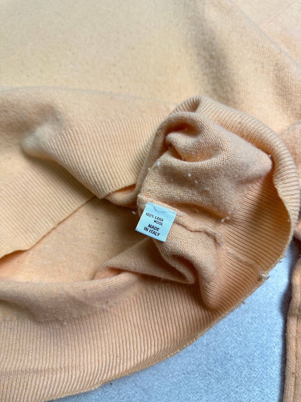 Loro Piana Loro Piana Lama Wool Mens Orange Knit Sweater 50 Size US M / EU 48-50 / 2 - 4 Thumbnail