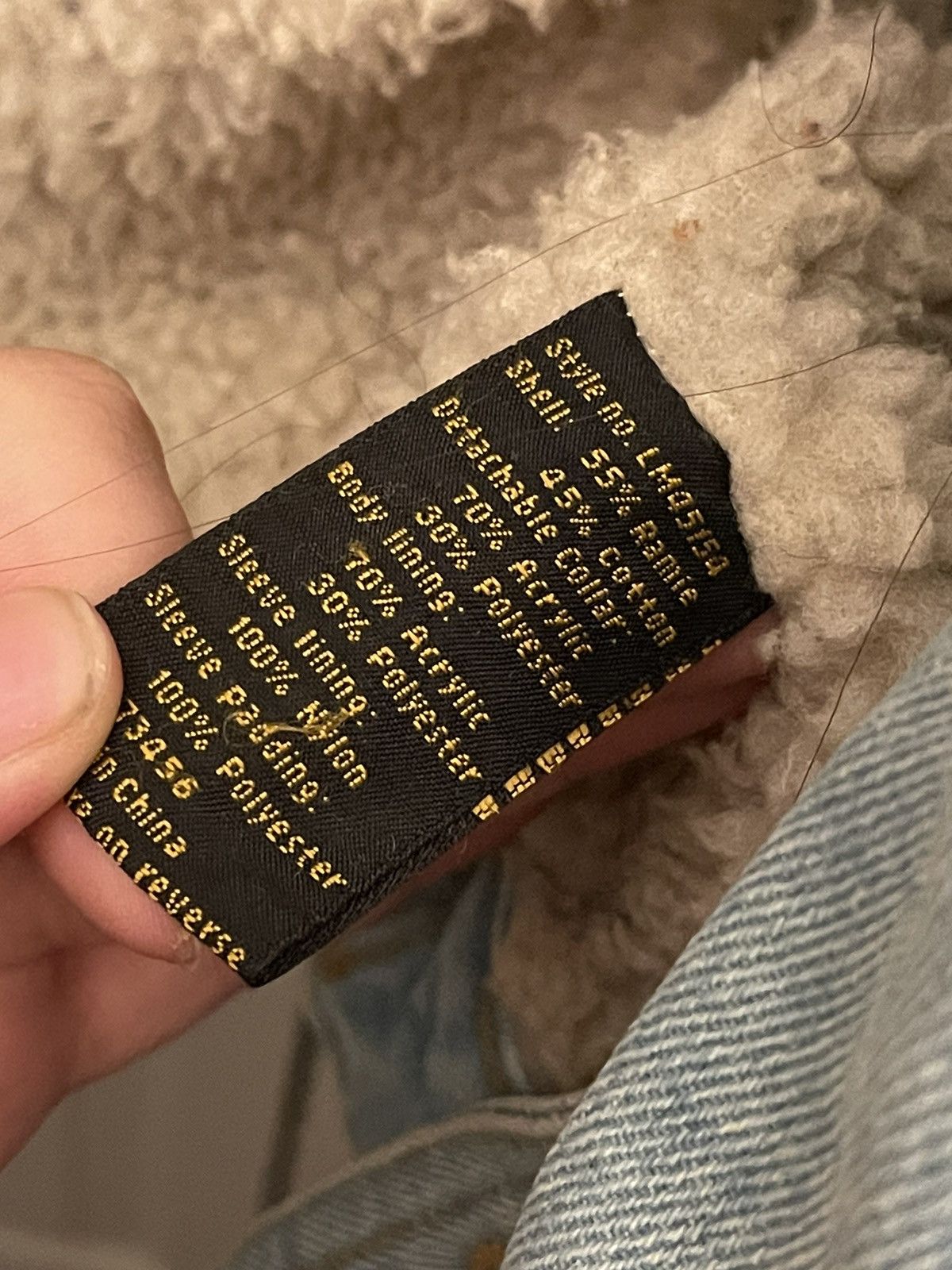 Lee × Vintage 2000’s Lee Denim Jacket with Shearling Size US XXL / EU 58 / 5 - 6 Thumbnail