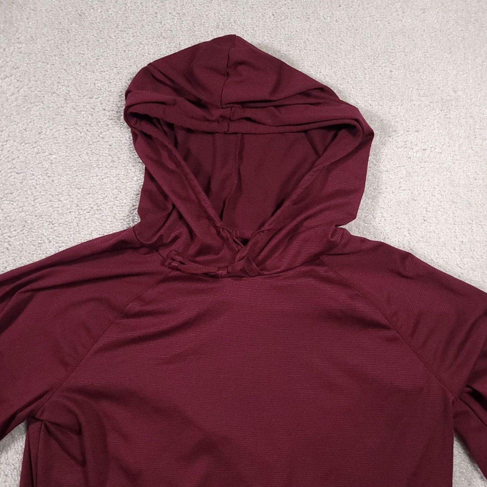 Reebok Reebok Lightweight Hoodie Long Sleeve Women's Medium Red Athleisure Drawstring Hoodie Size M / US 6-8 / IT 42-44 - 3 Thumbnail
