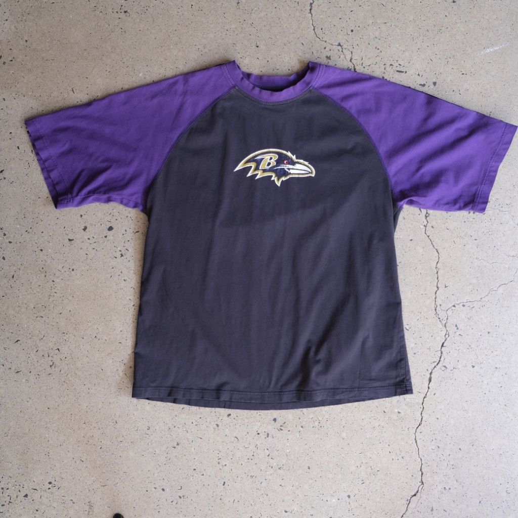Reebok Reebok Baltimore Ravens Raglan T-Shirt - Size Standard Size ONE SIZE - 1 Thumbnail