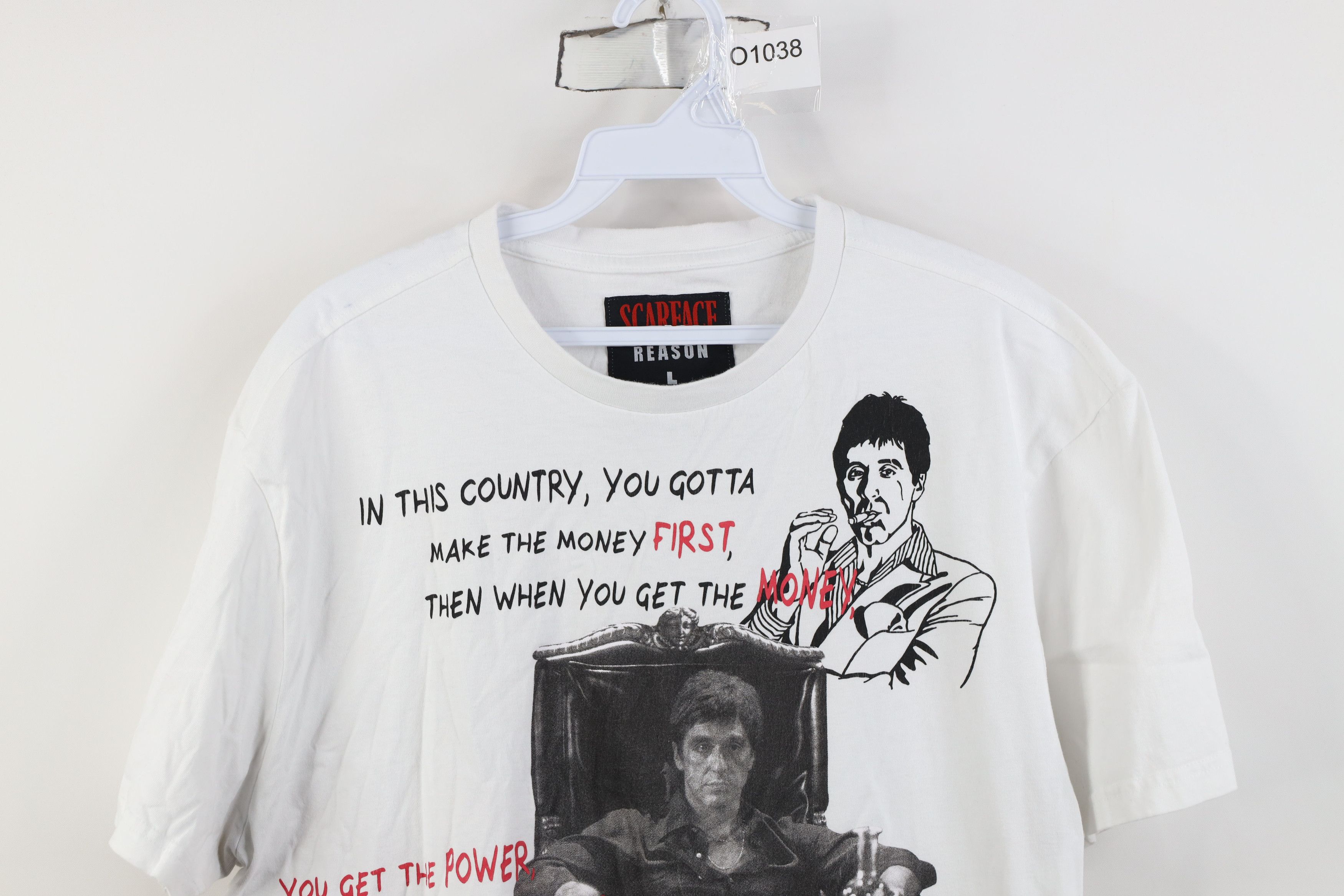 Vintage Vintage Y2K Scarface Tony Montana Money Power T-Shirt Size US L / EU 52-54 / 3 - 2 Thumbnail