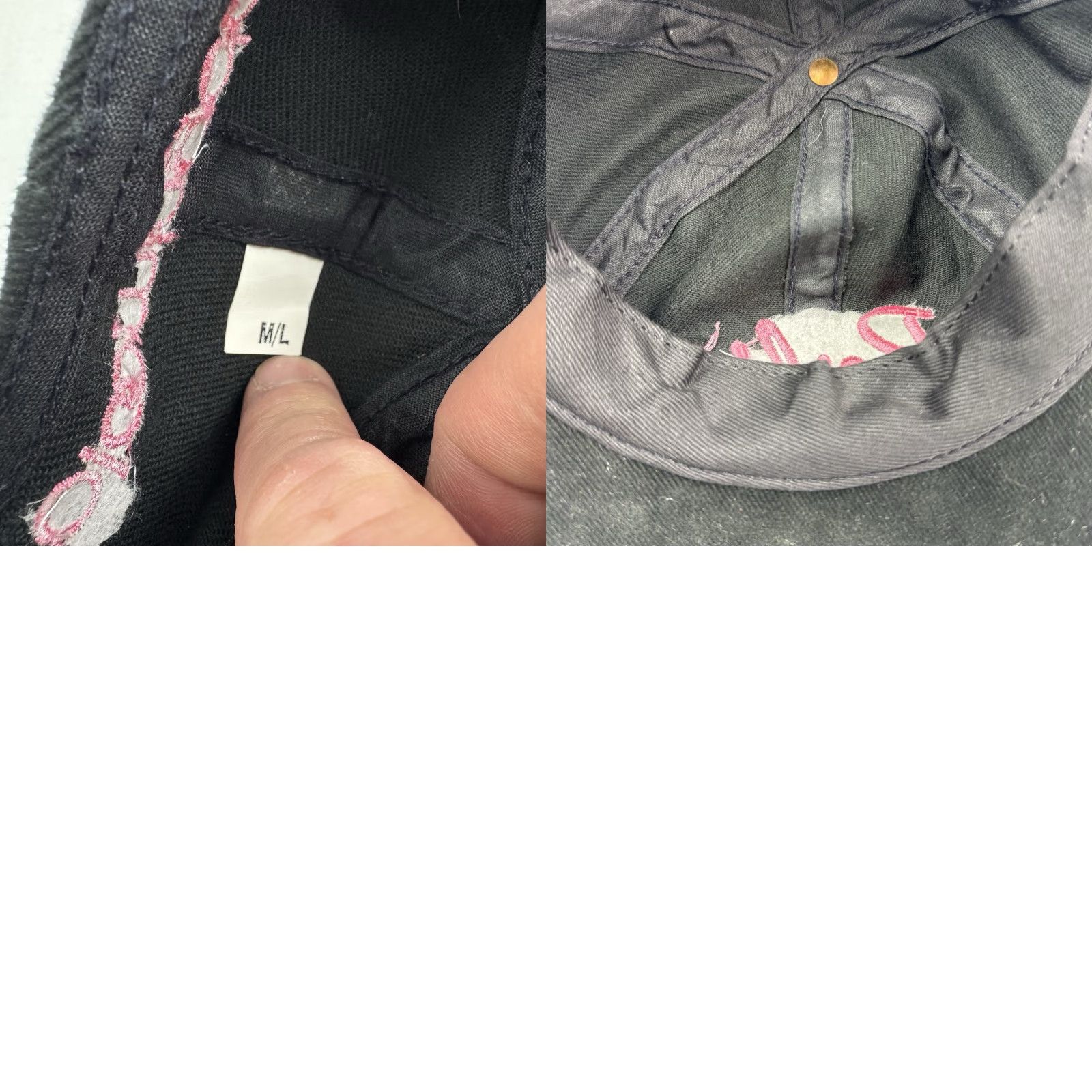Vintage VINTAGE Jerry Leigh Barbie Snapback Hat Adult Black 90s Embroidered Women adjustable Size ONE SIZE - 8 Thumbnail