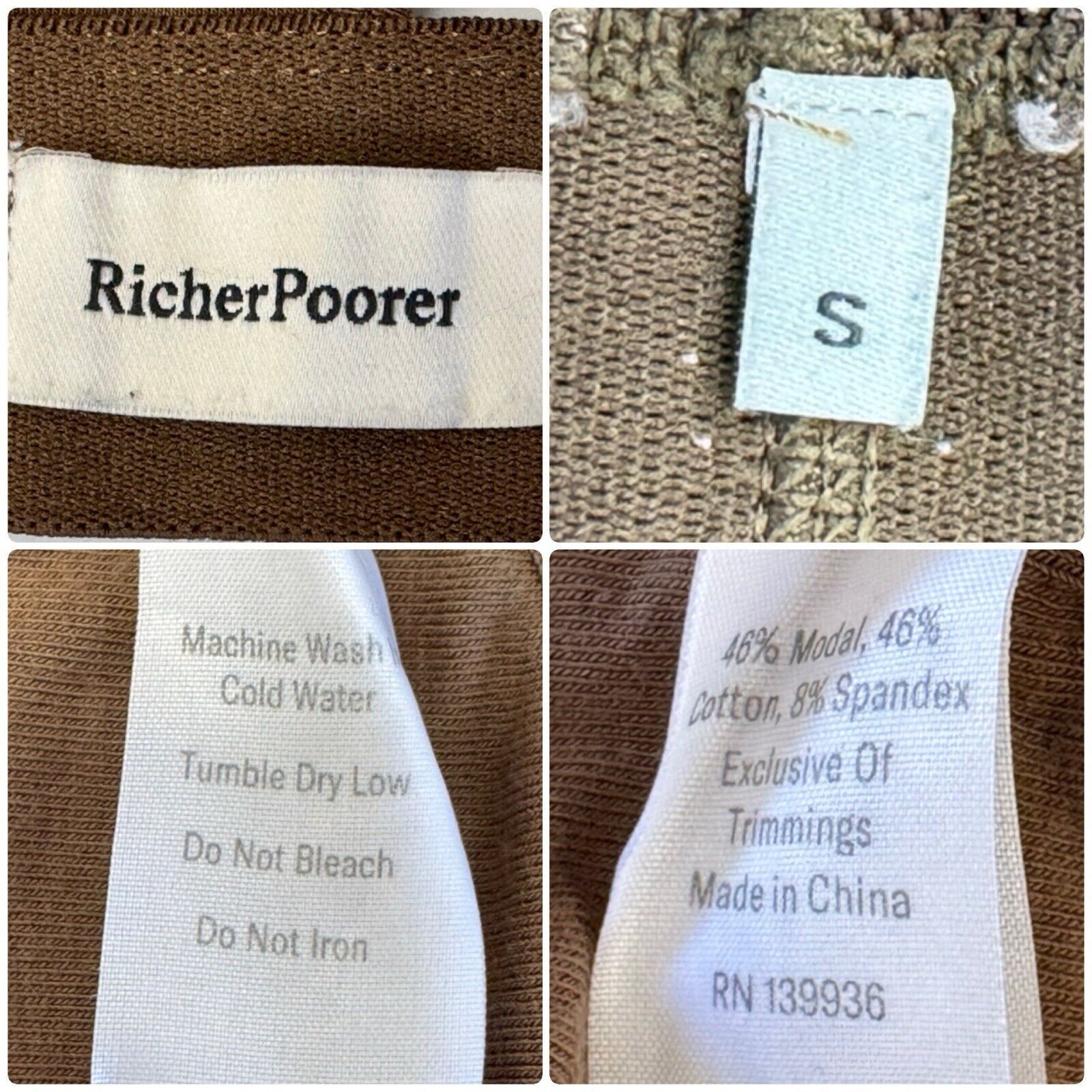 Richer Poorer RICHER POORER Scoop Cutout Bralette Java Brown Bra Crop Top Size S / US 4 / IT 40 - 9 Thumbnail
