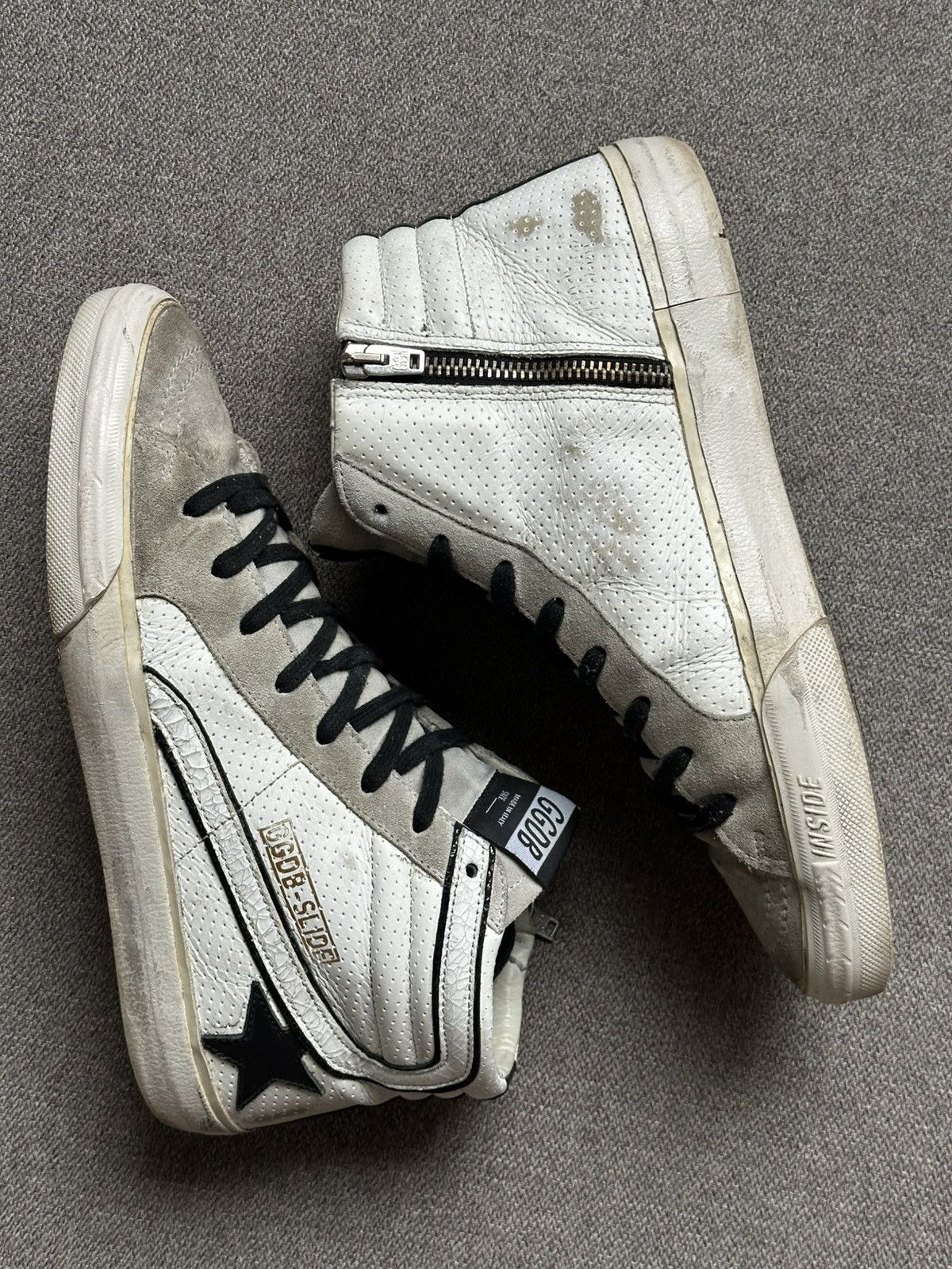 Golden Goose Golden Goose Deluxe Brand GGDB Slide high sneakers women's Size US 10 / IT 40 - 4 Thumbnail