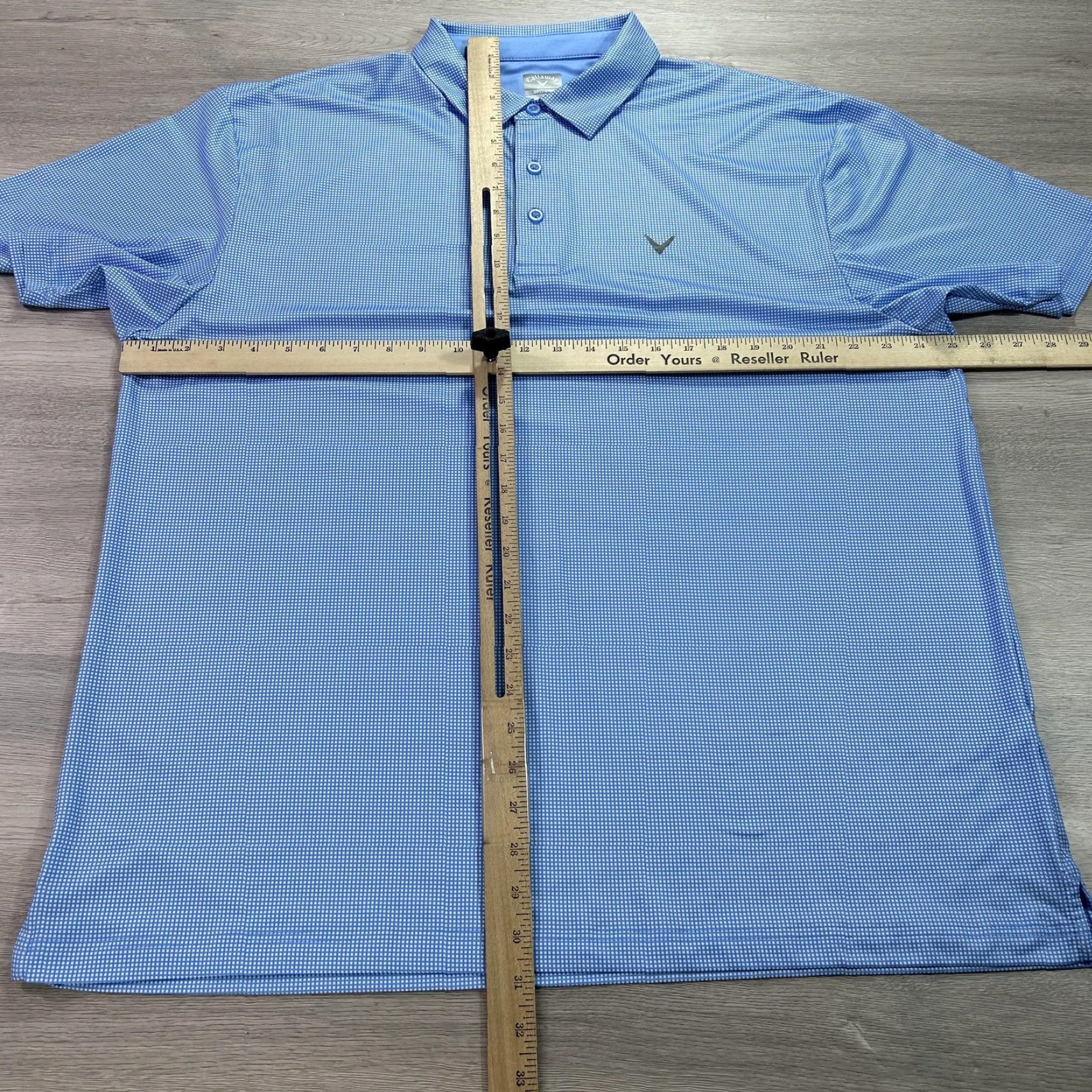 Callaway Callaway Polo Shirt Mens XL Blue Opti Dri Golf Performance Stretch Micro Check Size US XL / EU 56 / 4 - 5 Thumbnail