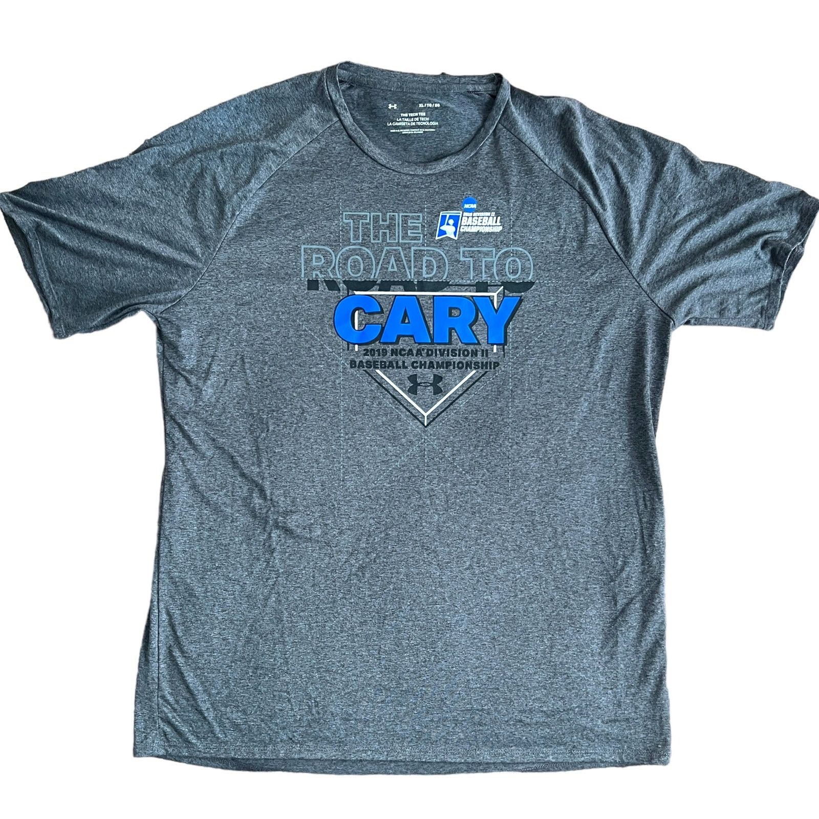 Under Armour "The Road to Cary" 2019 NCAA Baseball Championship Tee Size US XL / EU 56 / 4 - 8 Thumbnail