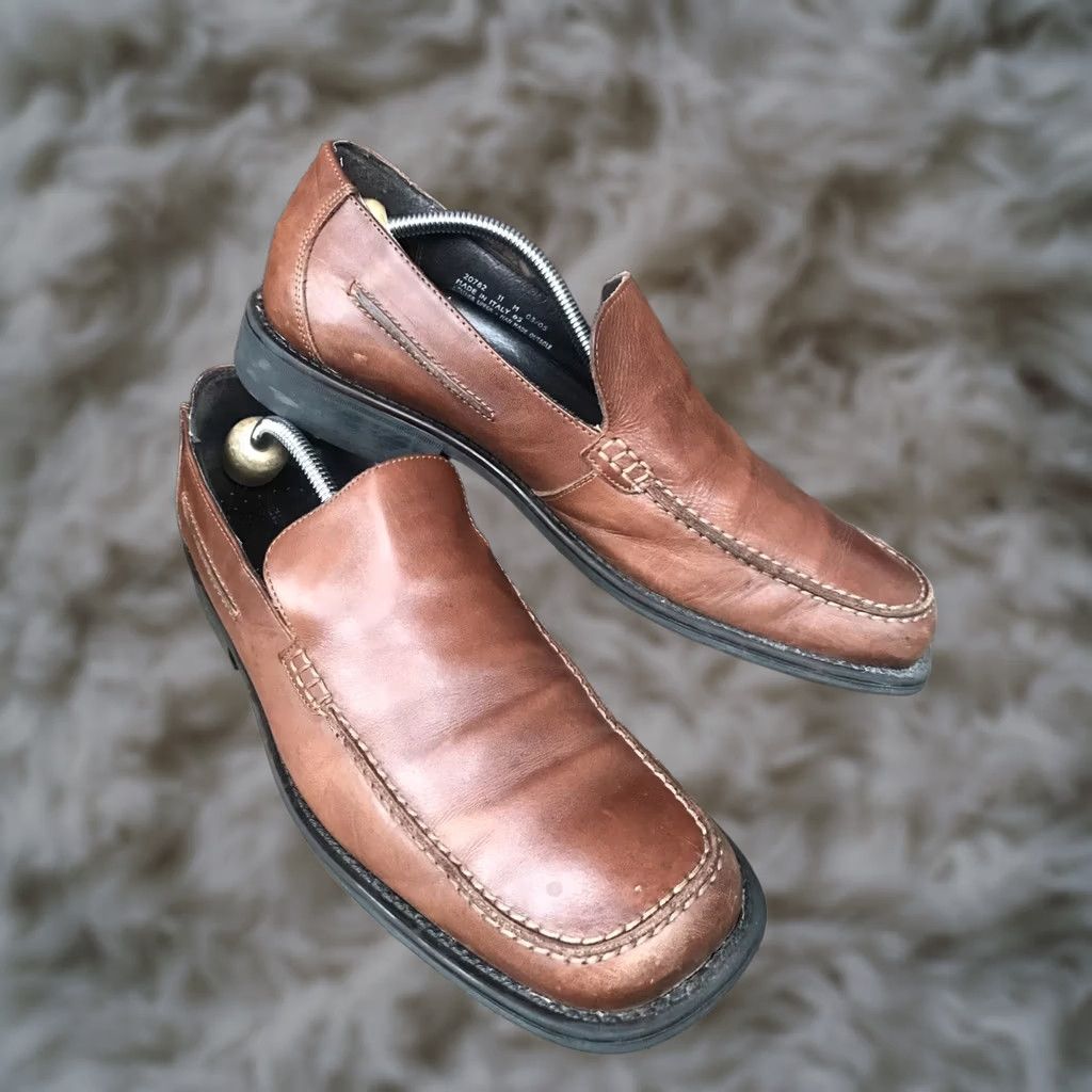 Vintage Bostonian Loafers 20782 Mens Sz 11M Brown Leather MocToe Casual SlipOn Italy-510 Size US 11 / EU 44 - 1 Thumbnail
