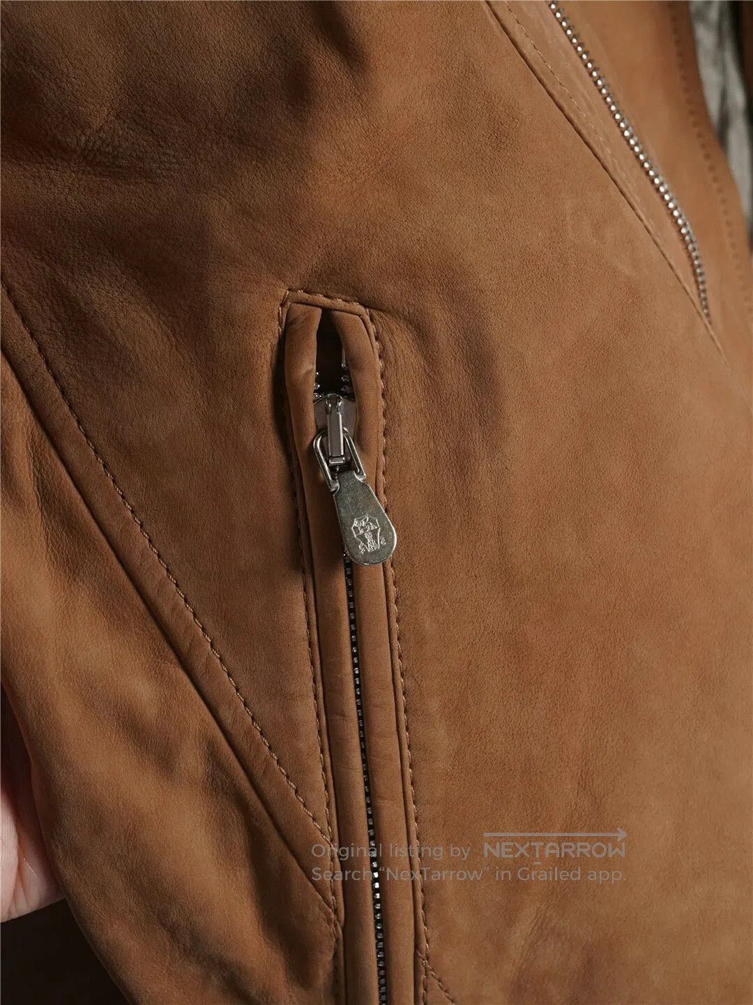 Brunello Cucinelli Brunello Cucinelli Men's Leather Jacket. Size US L / EU 52-54 / 3 - 7 Thumbnail